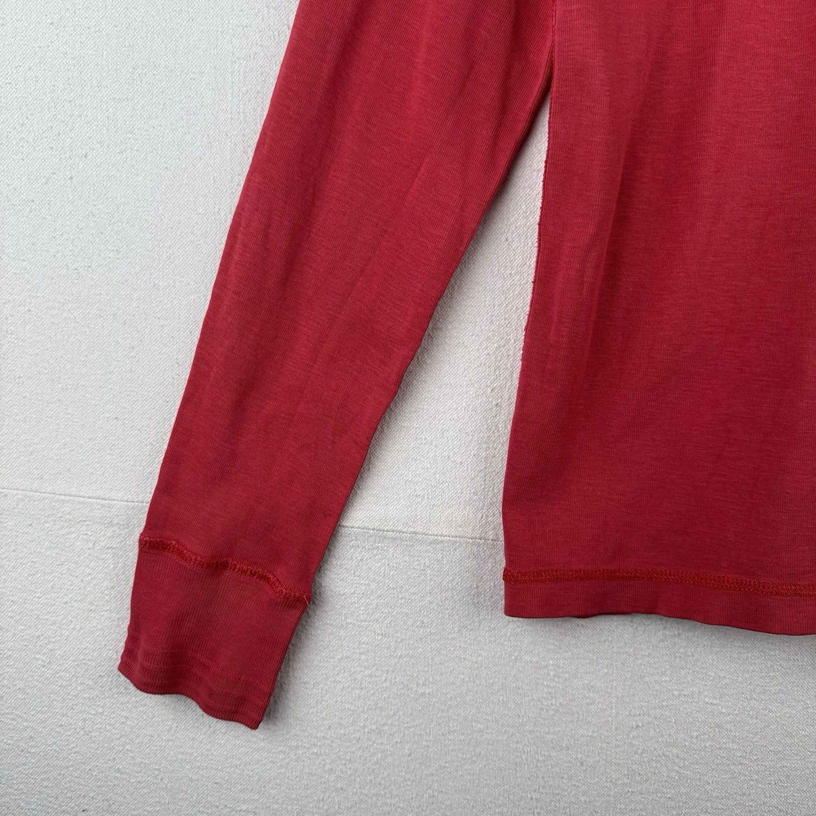 Vintage Polo Outfitters Ralph Lauren Red Cotton Henley Shirt Men’s M *Read