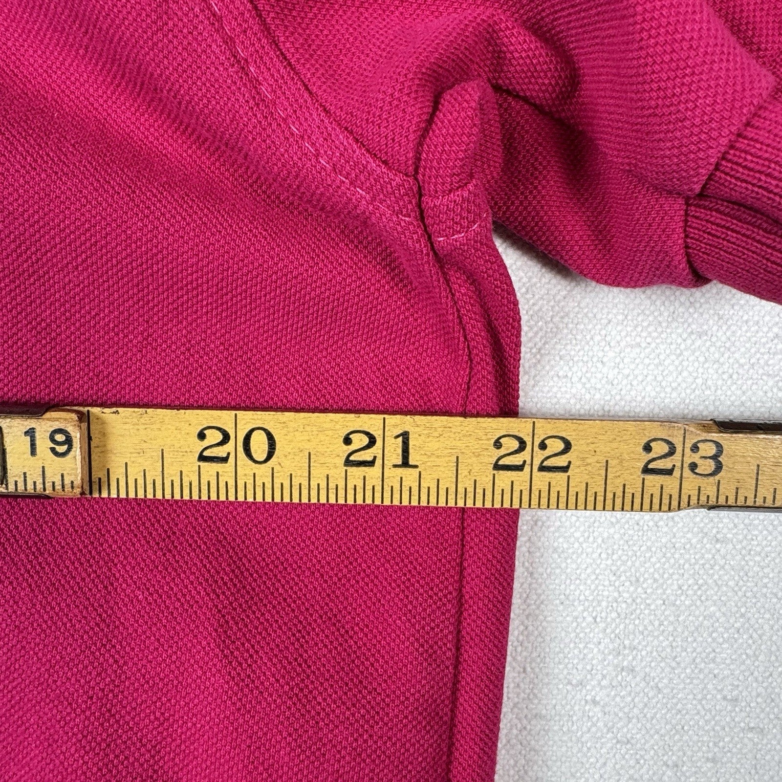 Lacoste Polo Shirt Men's 2XL Pink Classic Fit Embroidered Logo Tennis Preppy
