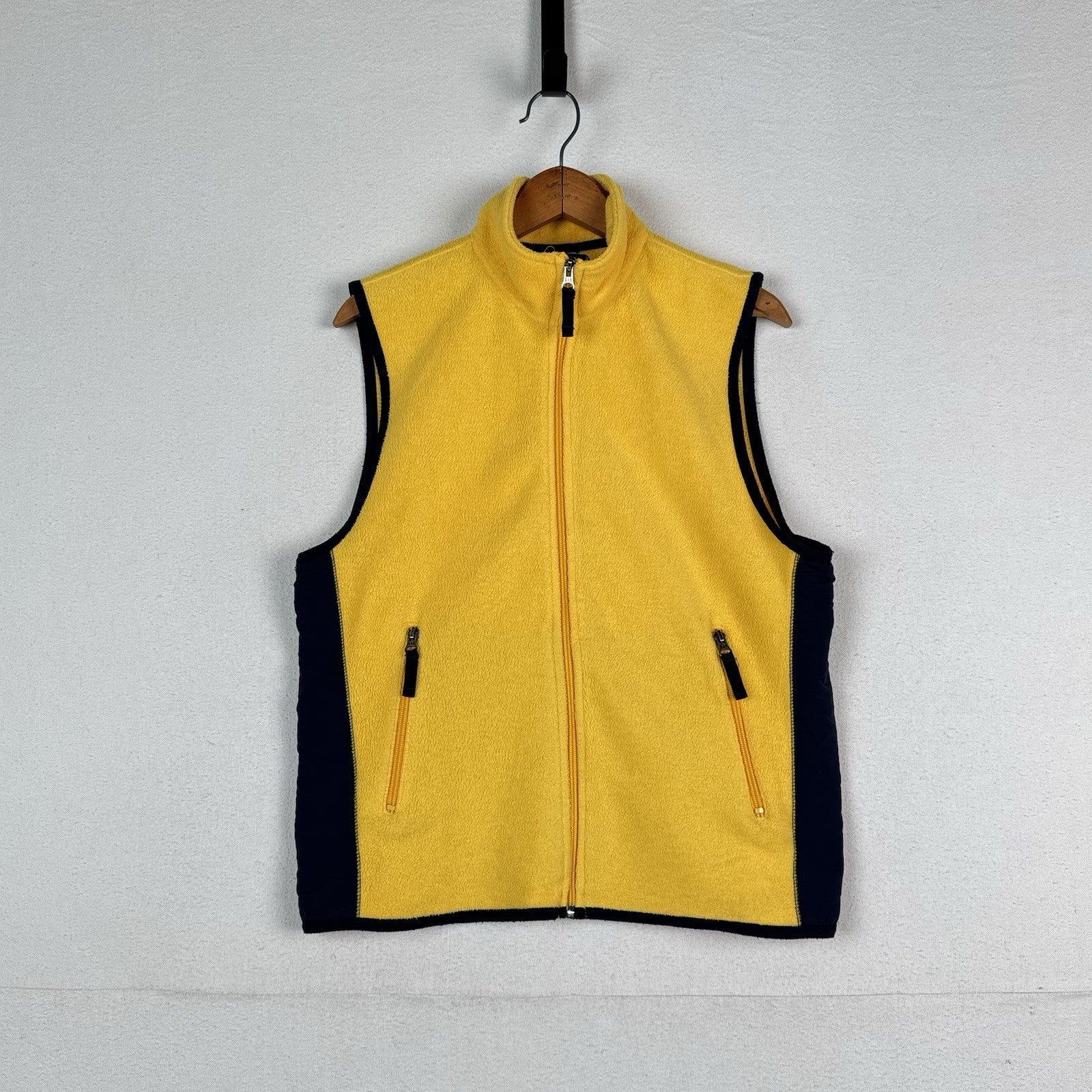 Vintage Gap Fleece Vest Jacket Men’s M Yellow Hiking Arctic 90’s