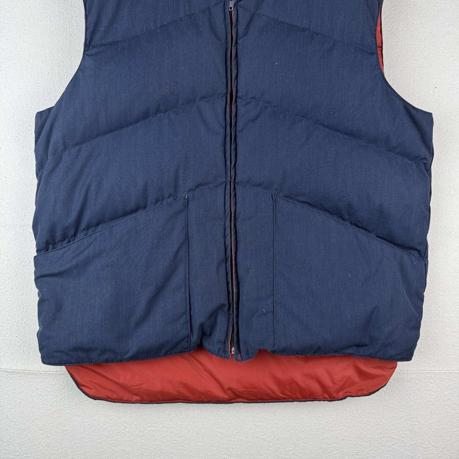 70’s Vintage Penfield Down Puffer Vest Men’s Large Blue Snap