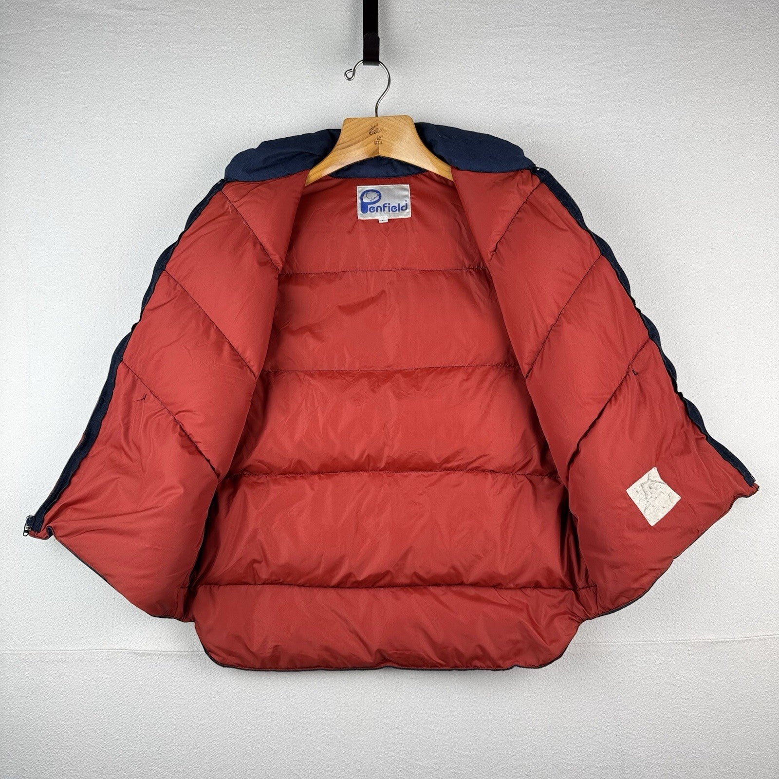 70’s Vintage Penfield Down Puffer Vest Men’s Large Blue Snap