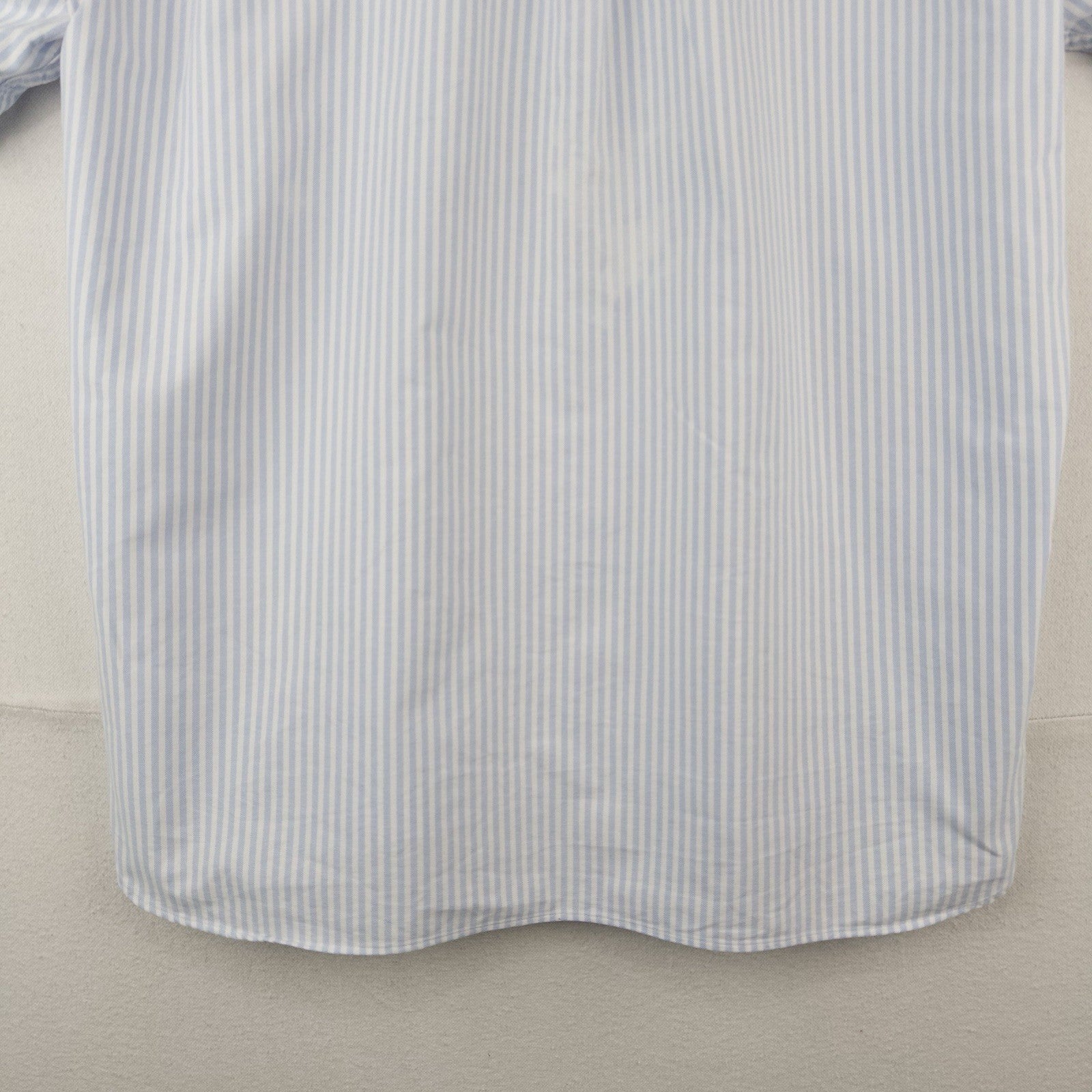 90’s Vtg Polo Ralph Lauren Blue White Pinstripe Winchester Club Collar Shirt XL