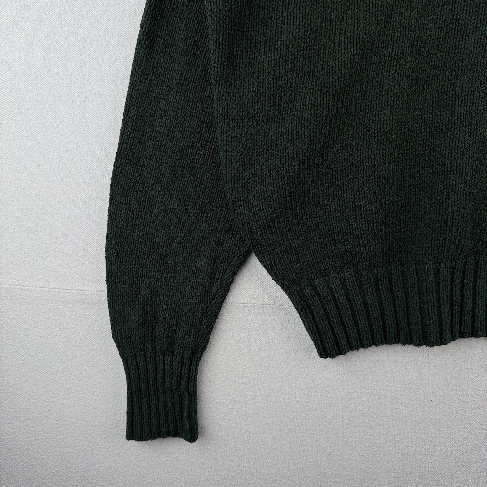 90’s Vtg Polo Ralph Lauren Sweater Mens XL Green Cotton Crewneck