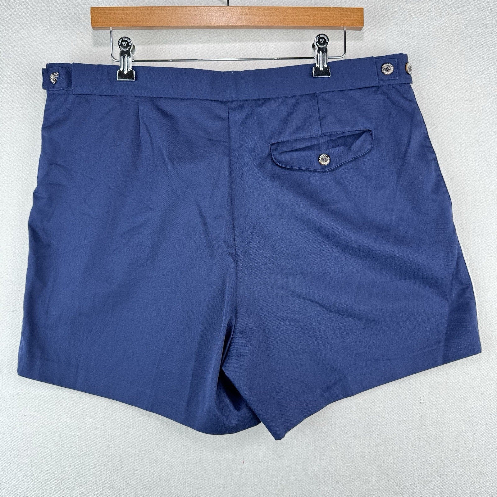 80’s Vintage Gabicci Men’s 40 Navy Blue Chino Shorts 4”