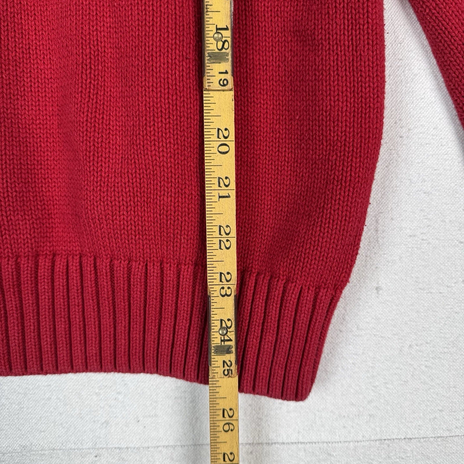 Polo Ralph Lauren Youth Red Shawl Collar Knit Sweater Boy’s XL (18-20)