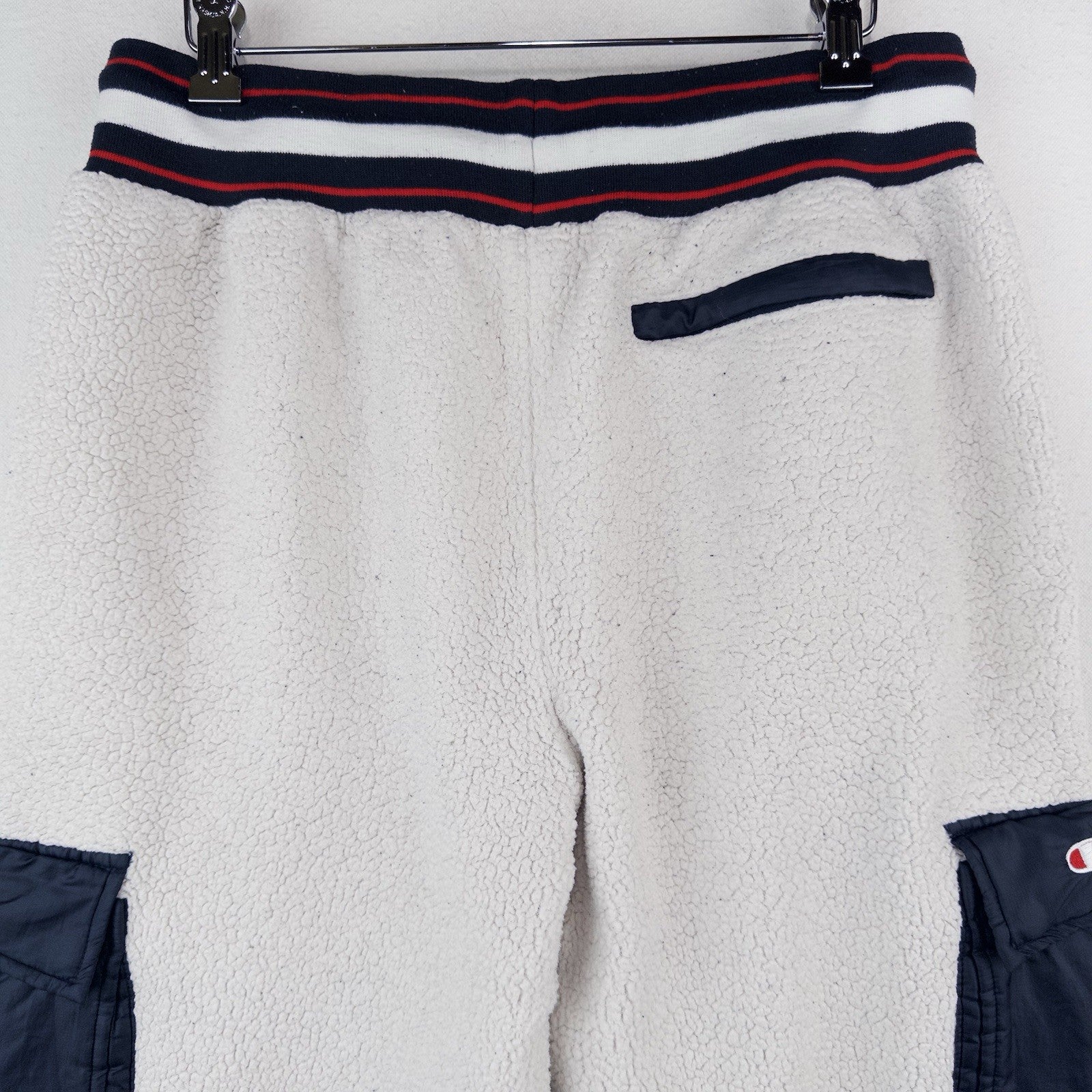 Champion Sherpa Cargo Utility Jogger Sweatpants Men’s Medium Cream
