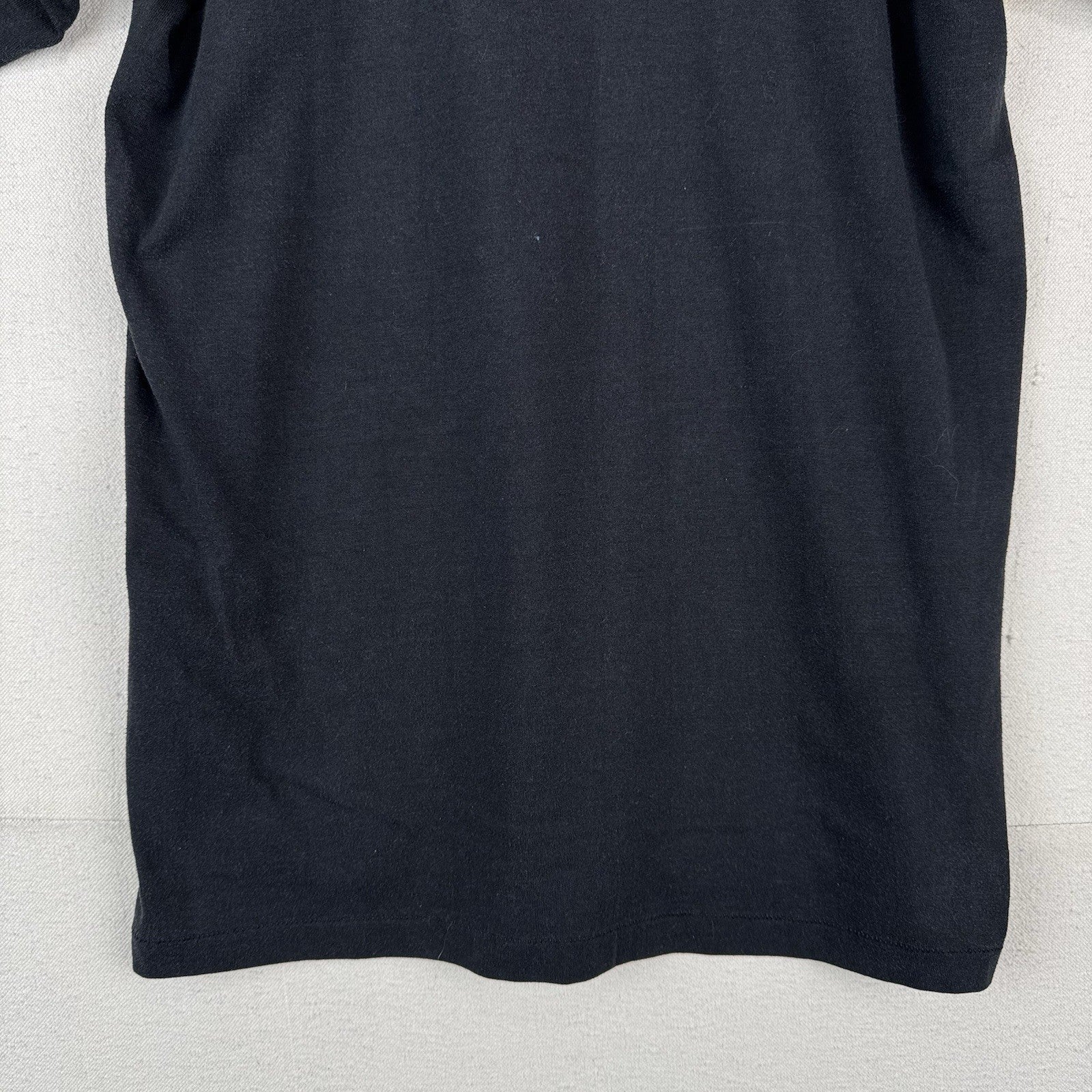 80’s Vintage MacGregor Jersey T-Shirt Large Black & Gold V-neck Made in USA