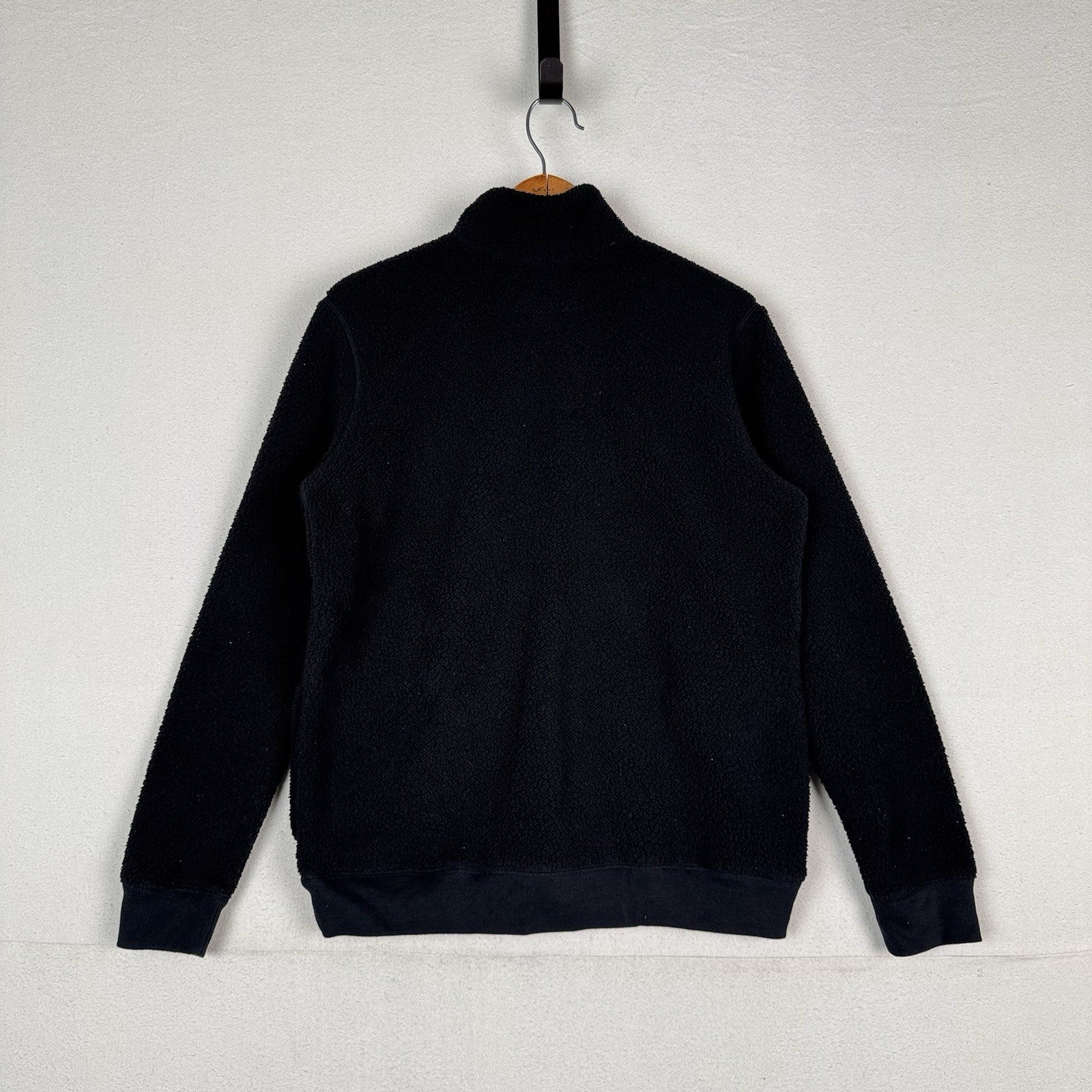 Abercrombie & Fitch Sweatshirt Teddy Youth Size 15/16 Fleece Jacket Black Zip