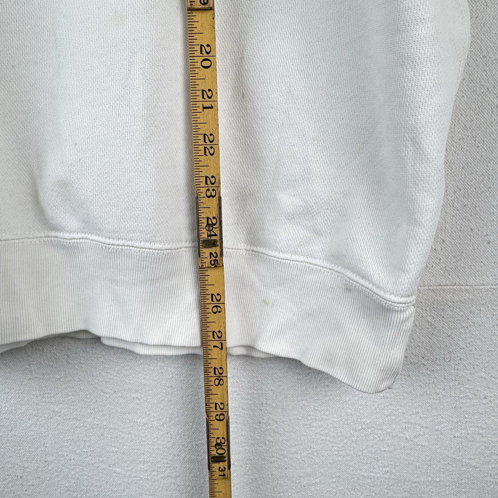 Vtg Polo Sport Ralph Lauren Men’s XL White Short Sleeve 1/4 Zip Sweatshirt *Read