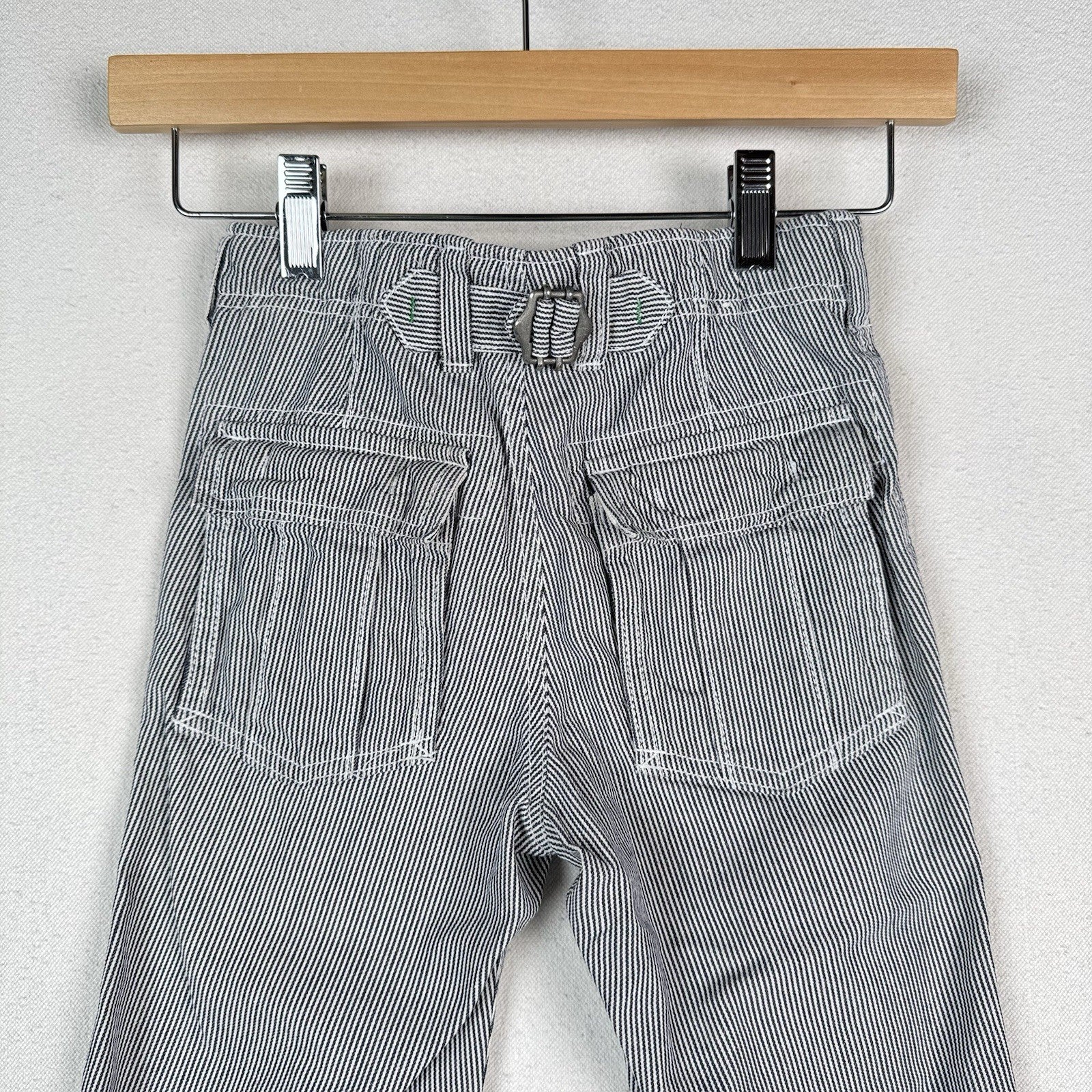 Buckle-back Railroad Hickory Striped Gap Kids Pants Sz 5 Big Pockets 100% Cotton