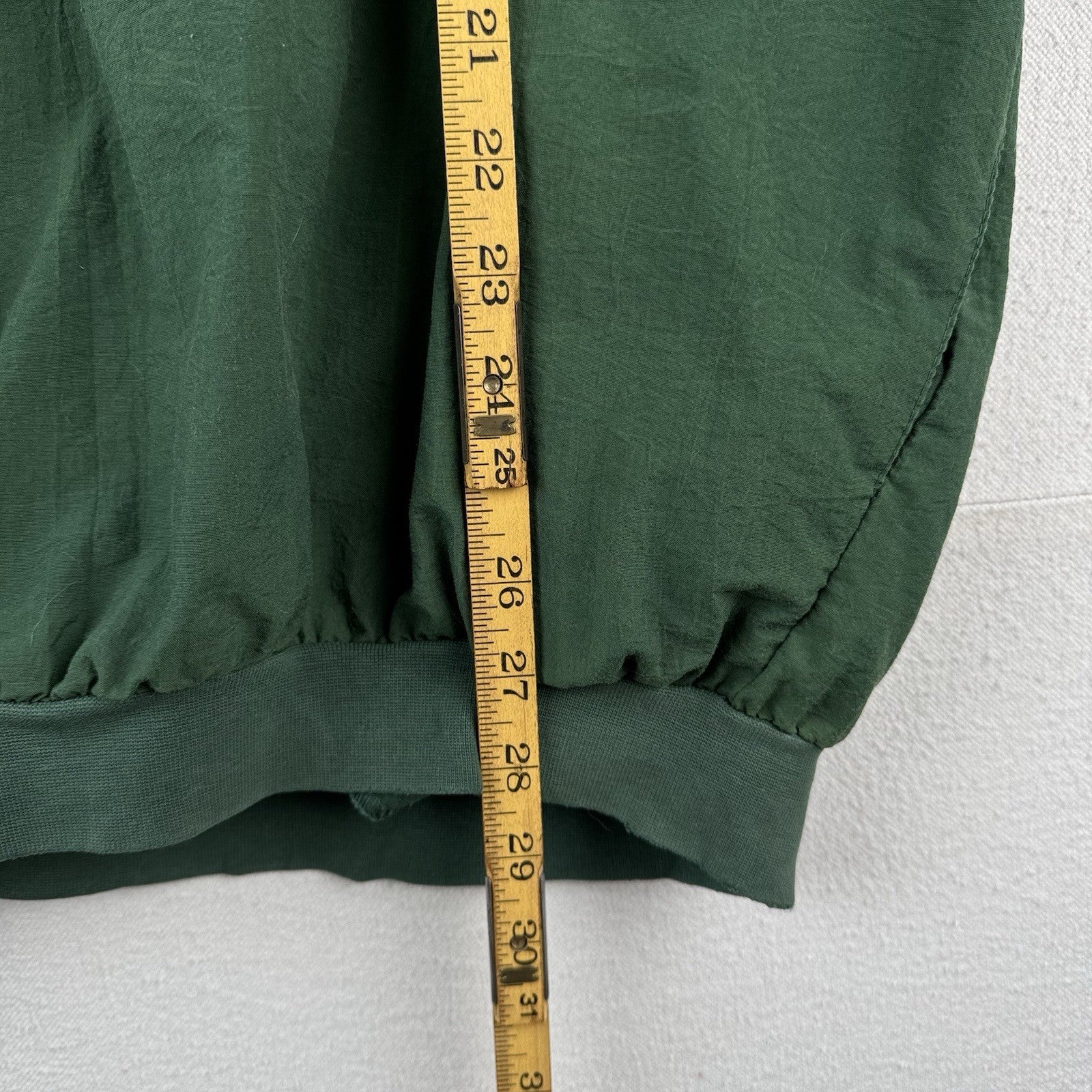Vtg Slazenger Augusta Golf Shop Masters Windbreaker/Pullover Crewneck Green XL
