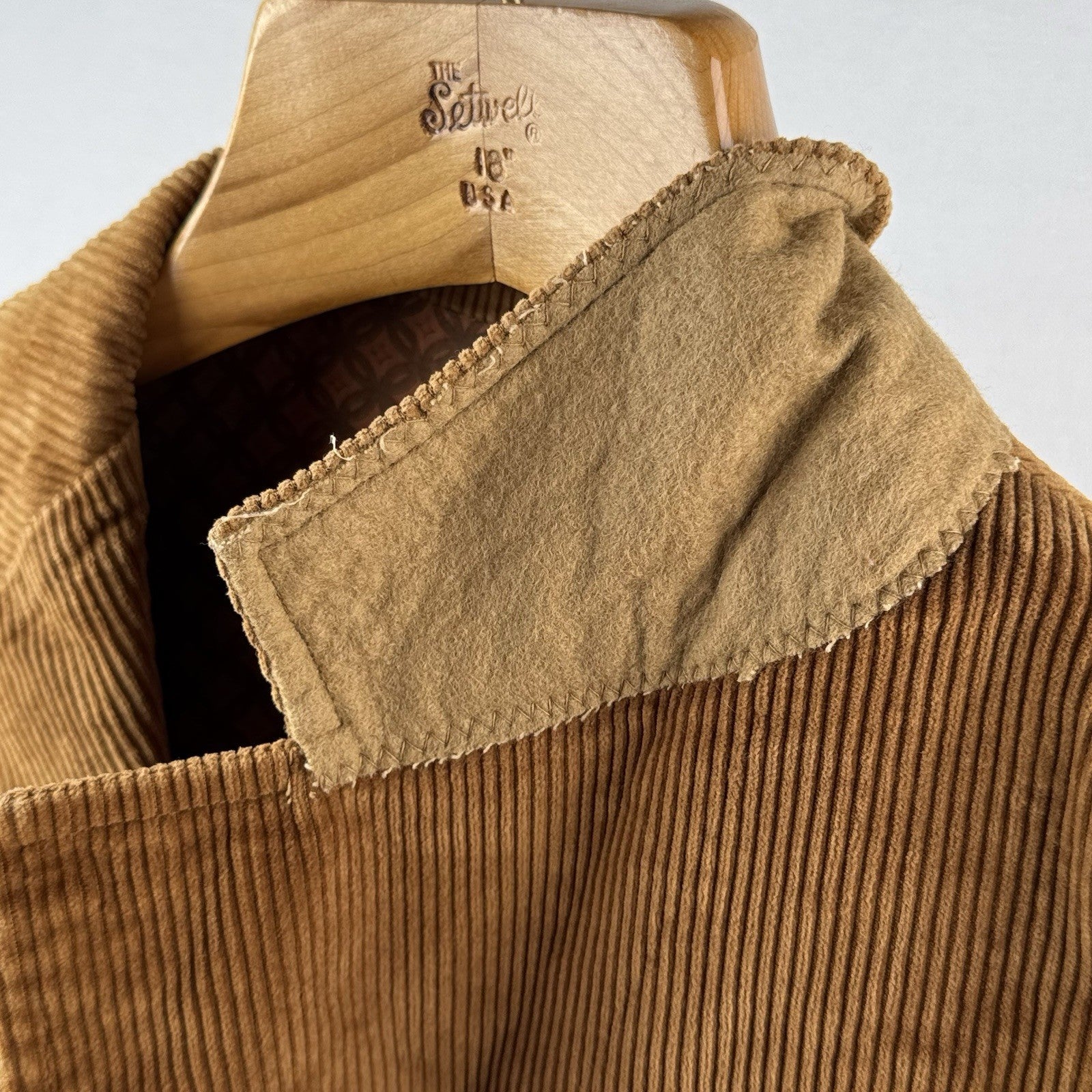 60's Sears The Men's Store 40R Tobacco Brown Corduroy 2-Button Blazer Sport Coat