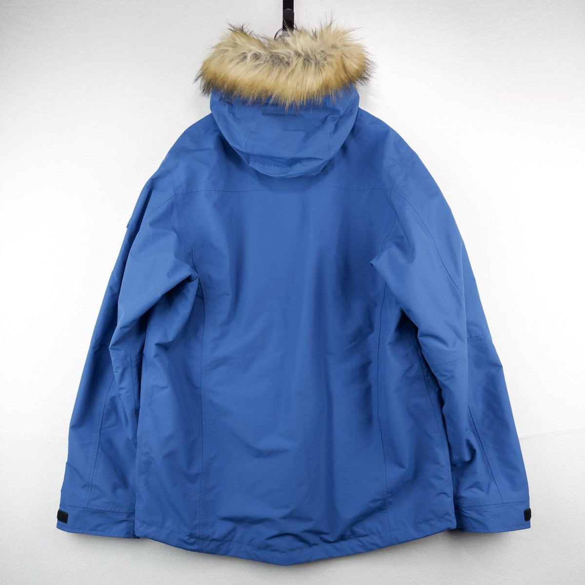 Lindblad Expeditions Men's XL Blue Parka Jacket Faux Fur Hood Waterproof Nat Geo