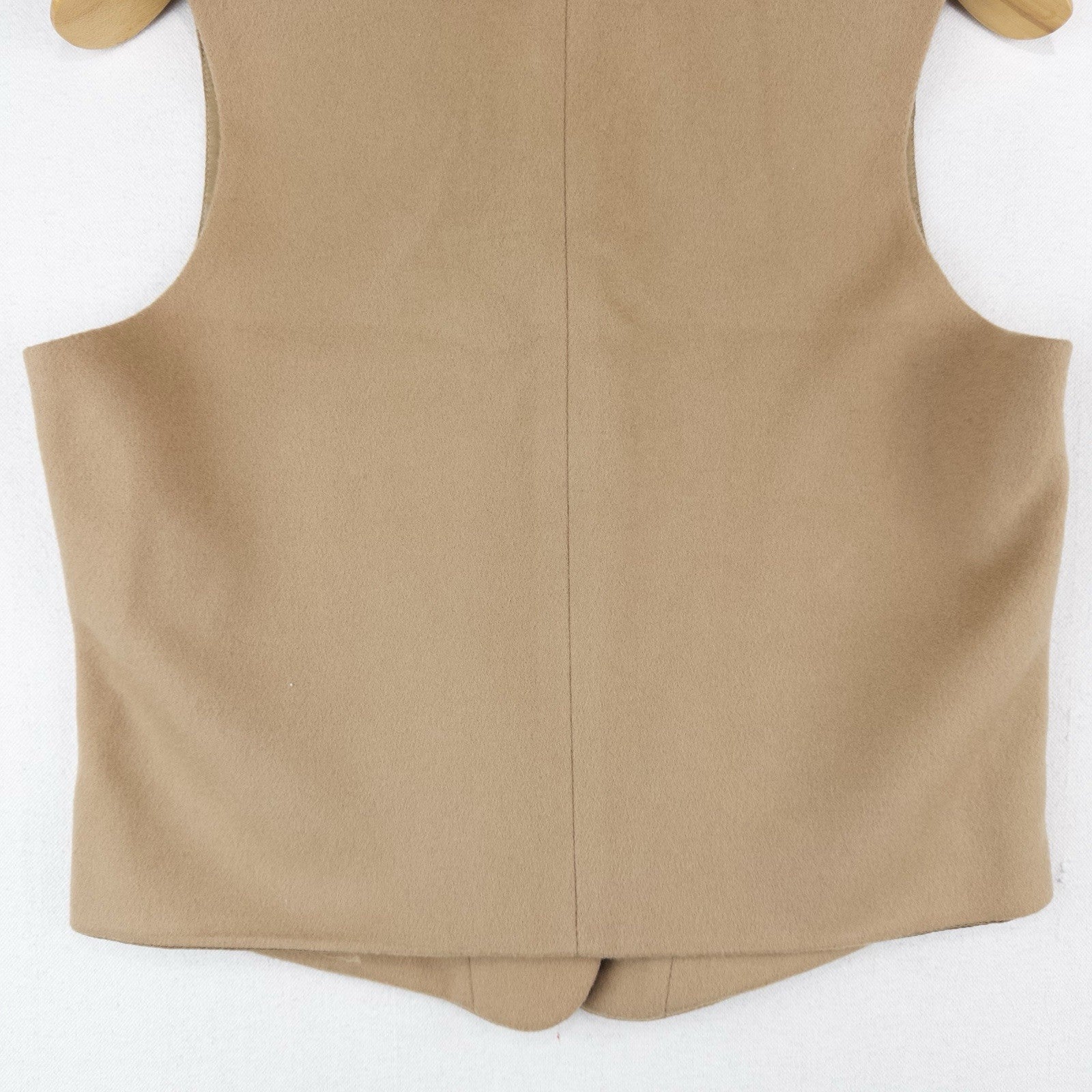 80’s Vtg  LL Bean Wool Cashmere Vest Women’s Small Camel Tan Button Down