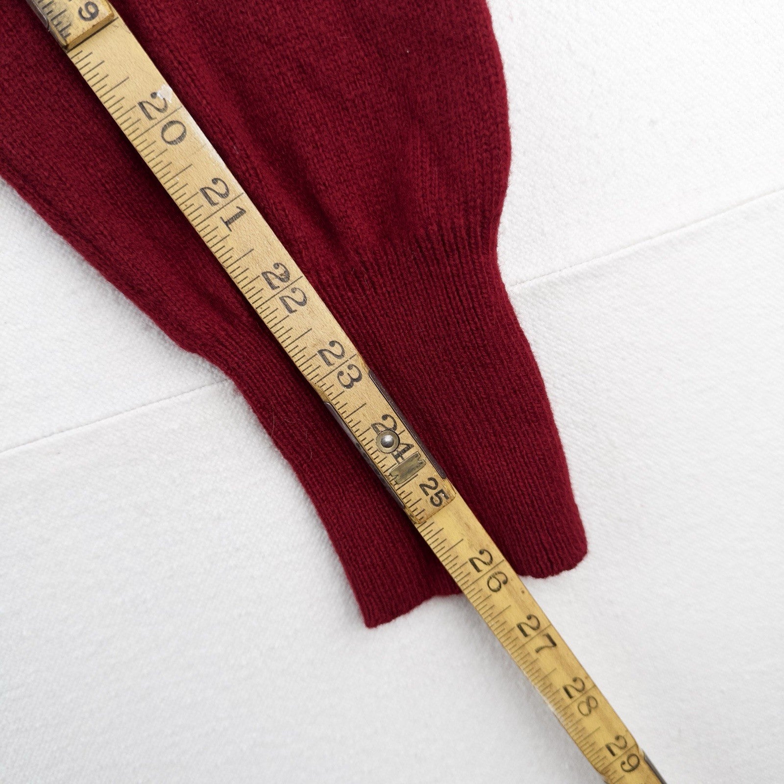 90’s Vtg Polo Ralph Lauren Lambswool Collared Sweater Wine Red Men’s L