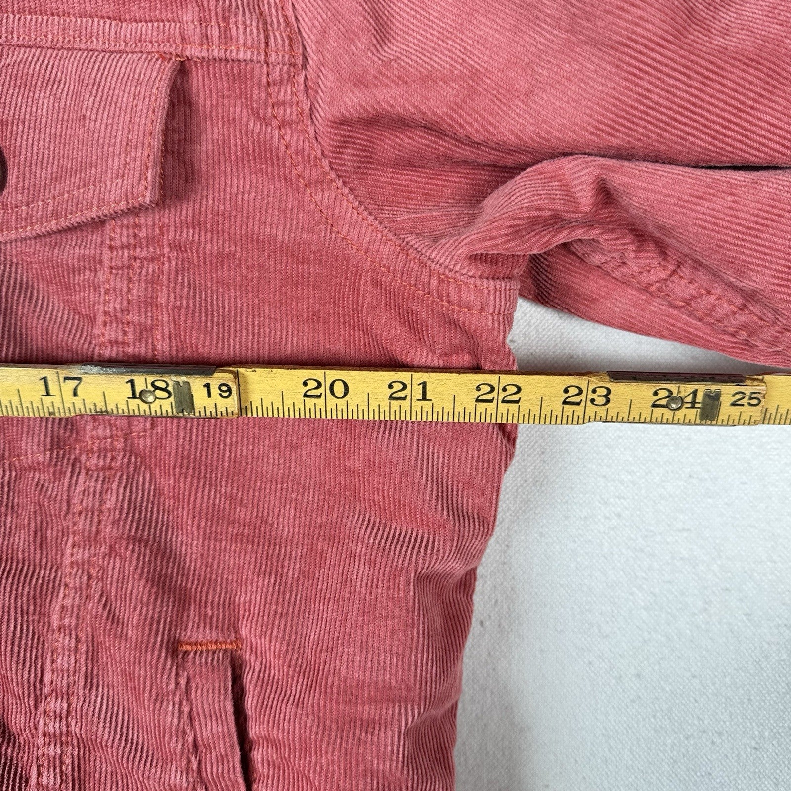 Gap Denim Icon Sherpa Lined Corduroy Jacket Dusty Rose Trucker Boxy Large