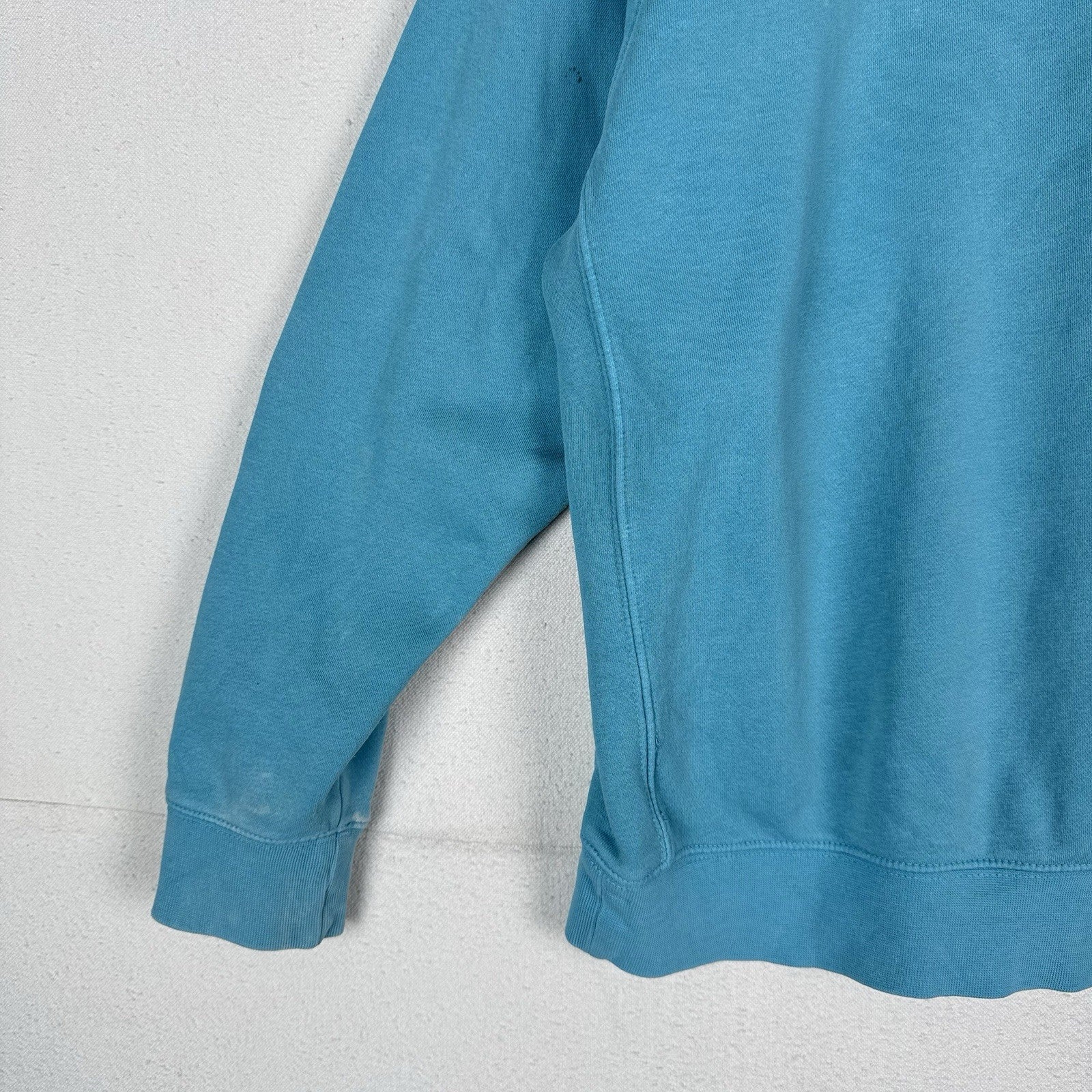 Nike Sportswear Club Fleece Hoodie Mens XL Baltic Blue Swoosh Sweatshirt *Faded