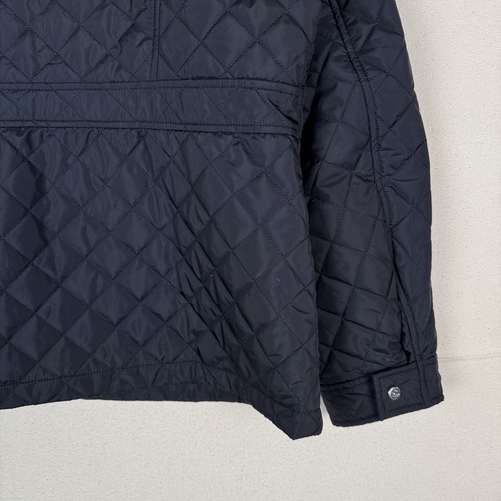 Lauren Ralph Lauren Women's Diamond Quilted Barn Jacket 2XL Black