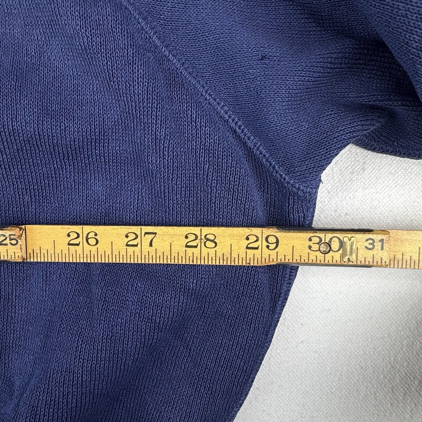 90’s Vtg Polo Ralph Lauren Raglan Short Sleeve Sweatshirt Blue XL *Distressed