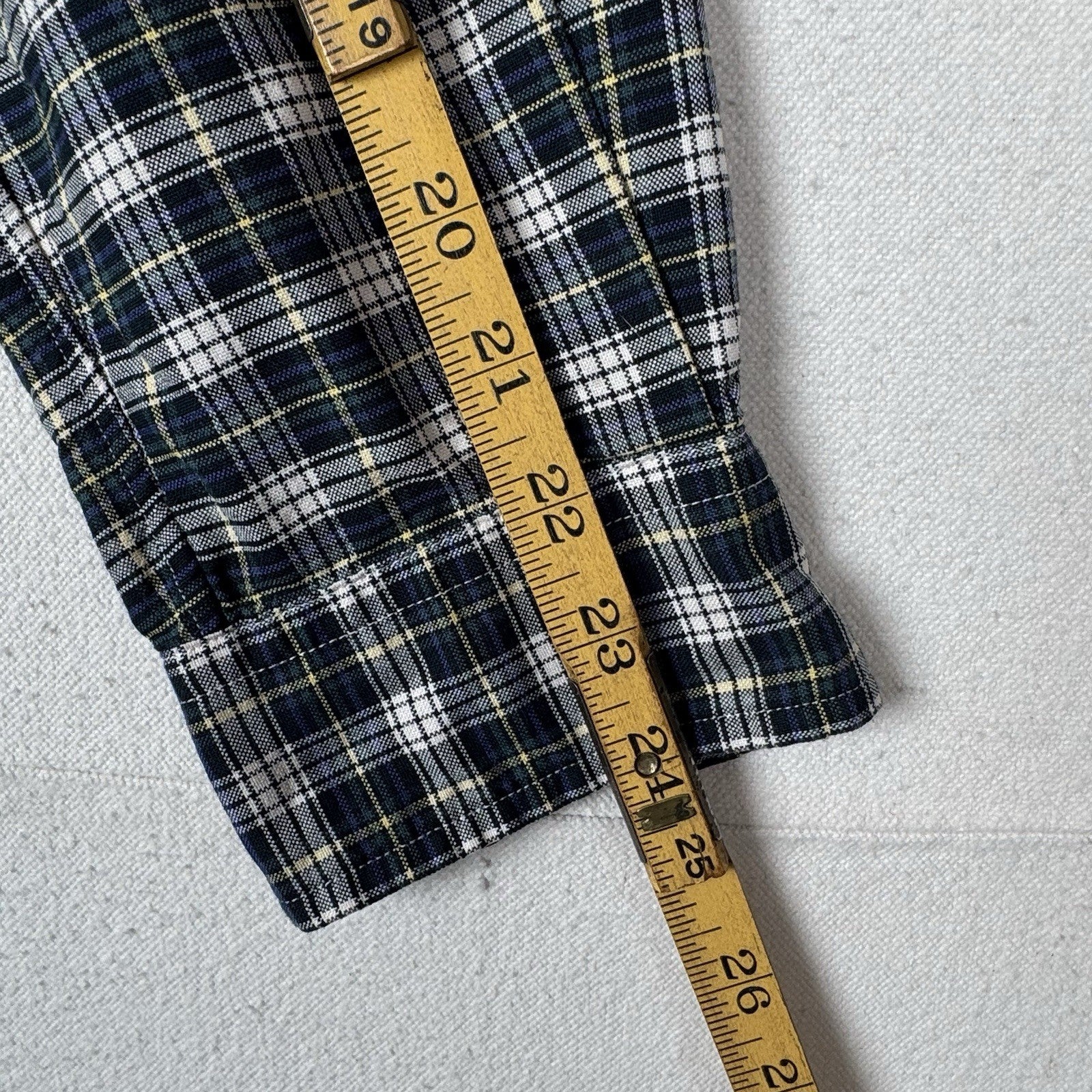 Polo Ralph Lauren Shirt Men’s Classic Fit S Flesh Pony Plaid Button Blue Oxford