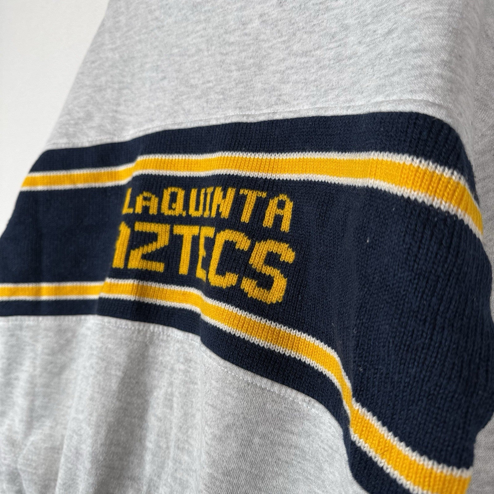 Vintage Laquinta Aztecs Sweater Knit Collared Sweatshirt Jerzees XL