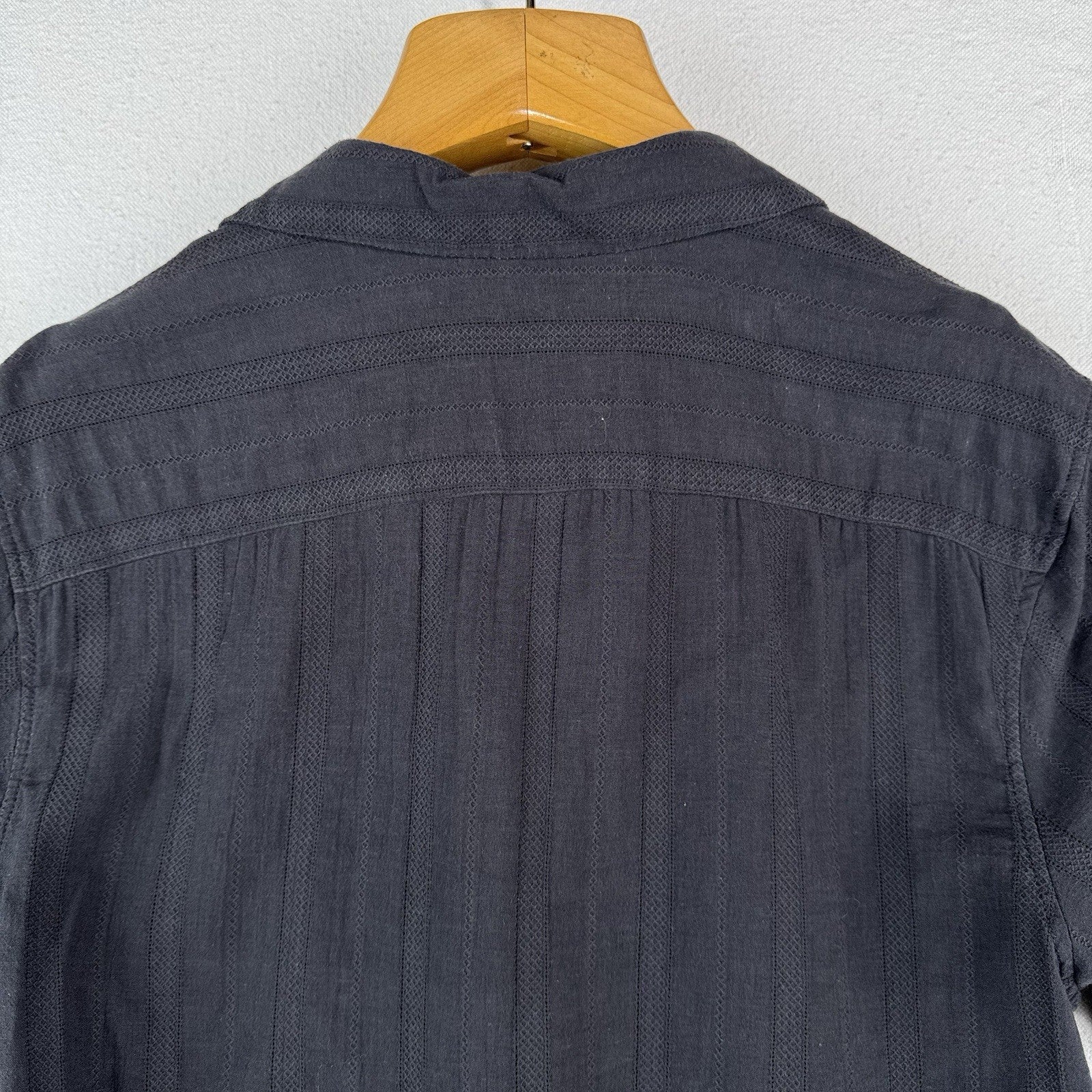 Abercrombie & Fitch Shirt Mens M Brown Lightweight Camp Collar Resort Shirt