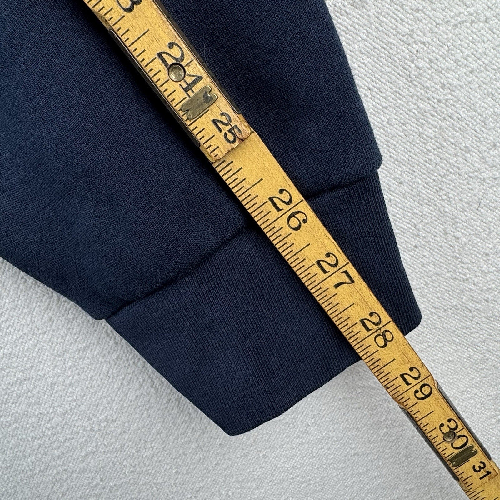 Sergio Tacchini Daniel Navy/White Men's Crew Sweatshirt Vertical Spell-out *Read