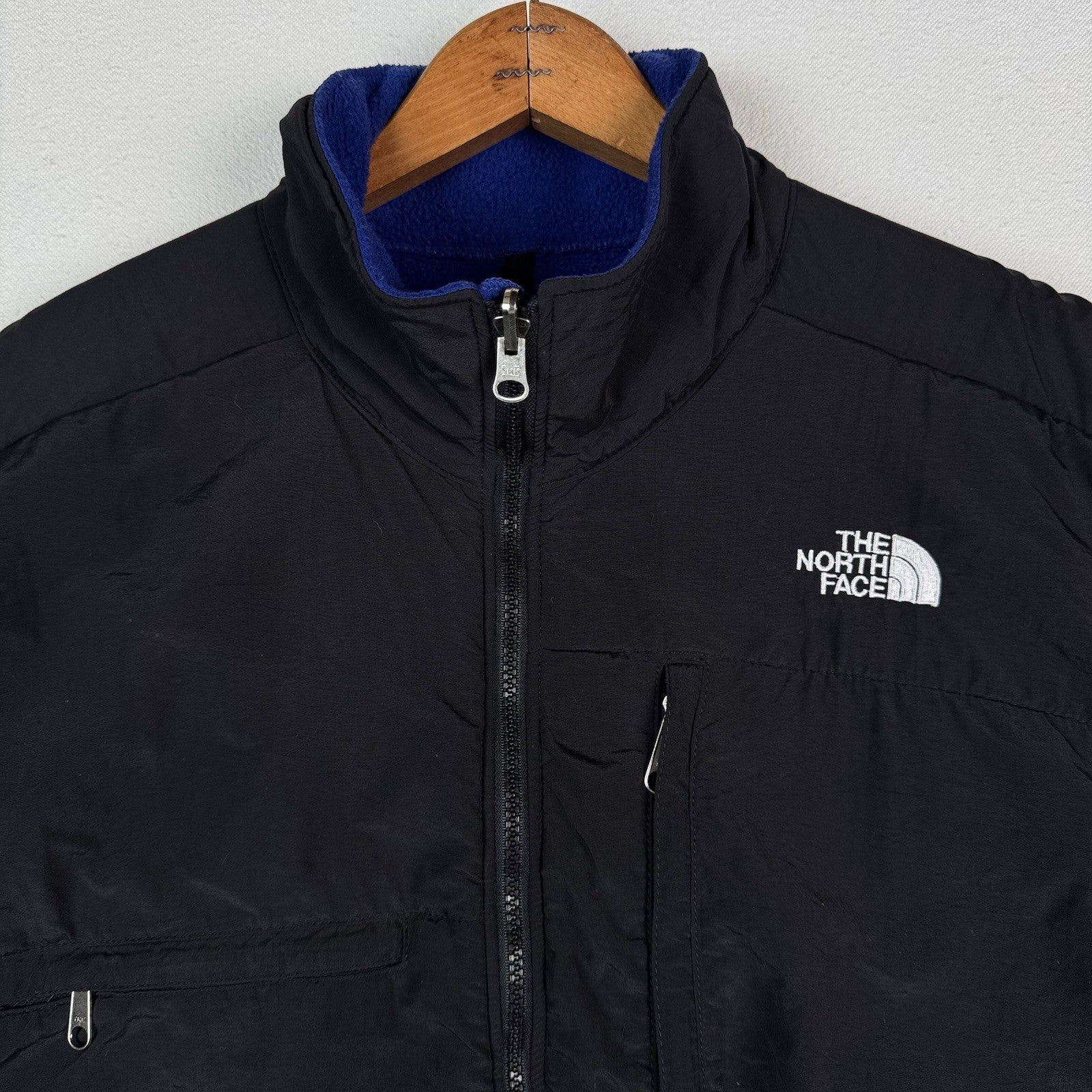 Vintage 90’s The North Face Denali Blue Polyester Fleece Jacket Men’s Size XL