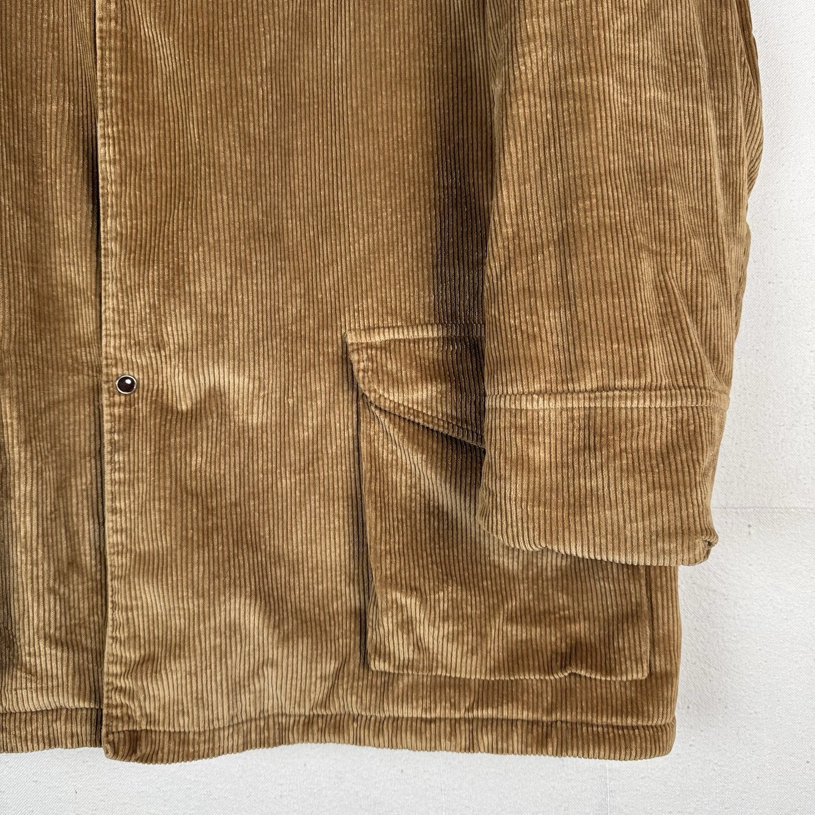 60s Marshall Co Gamemaster Mens XL Pearl Snap Corduroy Field Barn Chore Coat USA