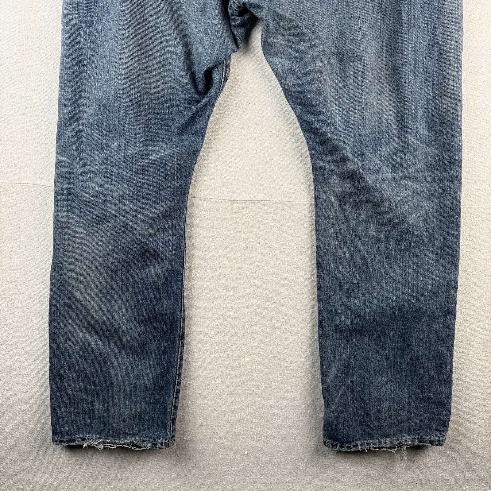 Vtg Polo Ralph Lauren Jeans Men’s 42x30 Blue Varick Slim Straight Selvage Denim
