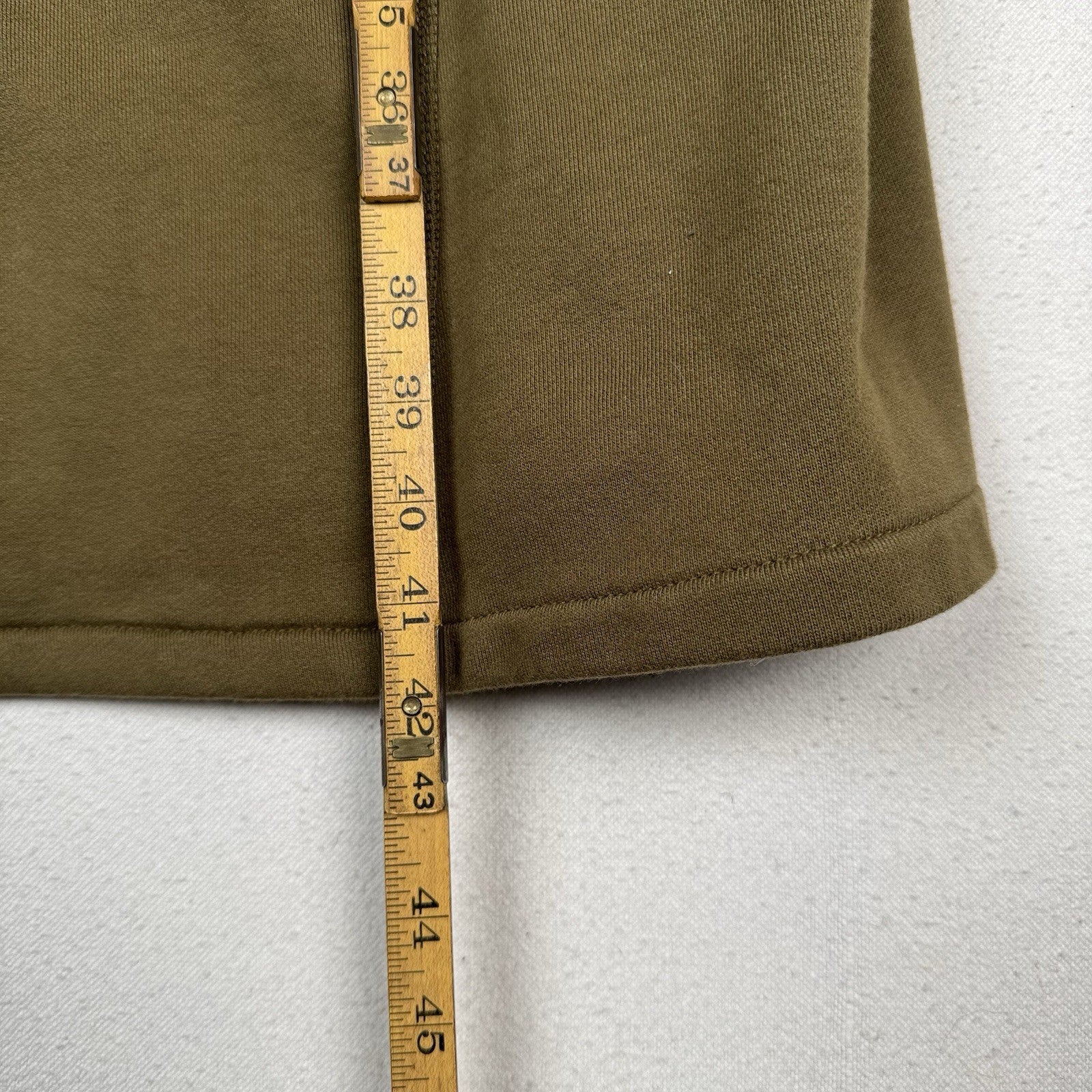 Military Style Double Breasted Knit Green Brown Long Trench Jacket Women’s Small