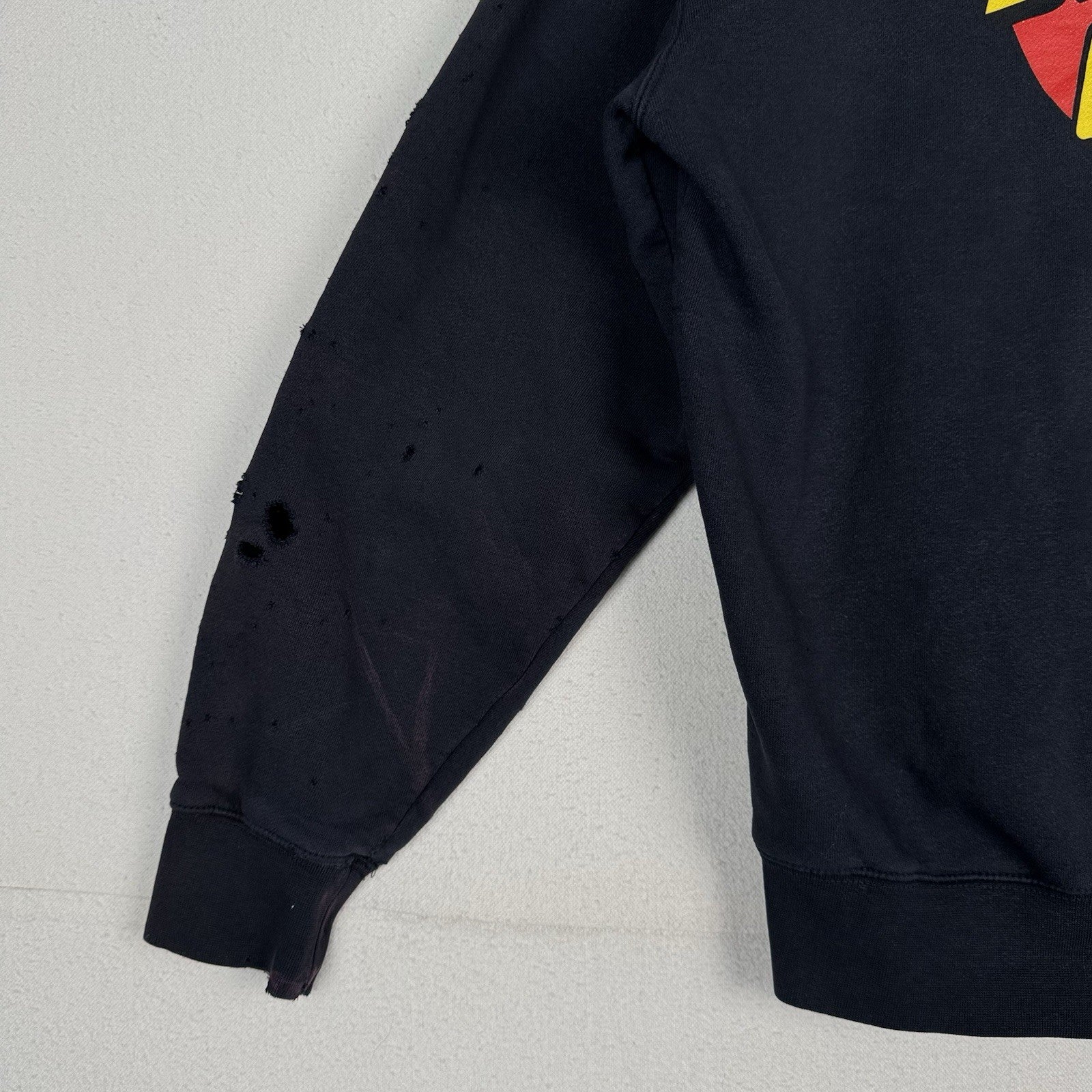 Santa Cruz Skateboards Classic Dot Hoodie Men’s M Blue Sweatshirt *Distressed