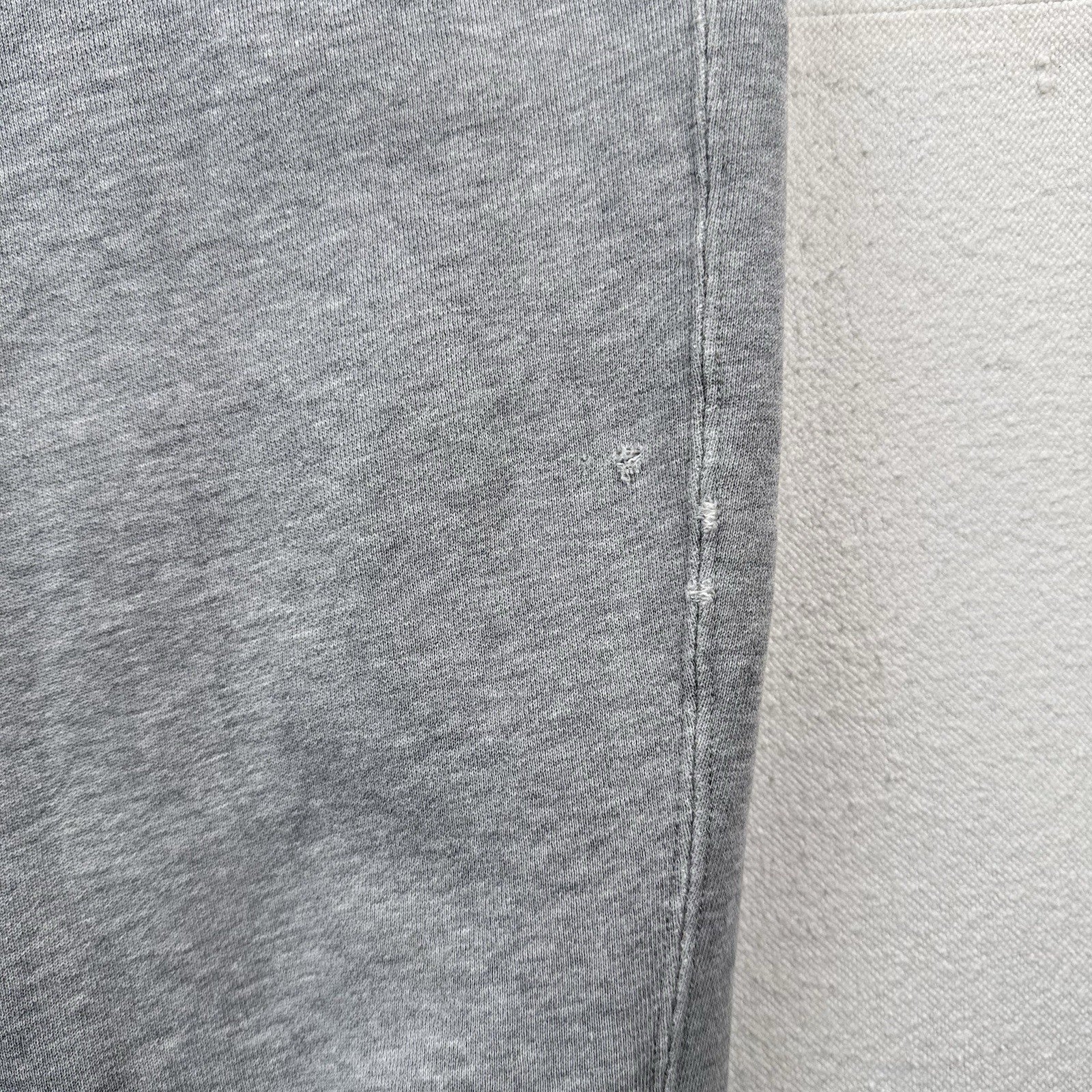 90's Vintage Polo Ralph Lauren Men's M Gray Sweatpants Relaxed Fit *Distressed