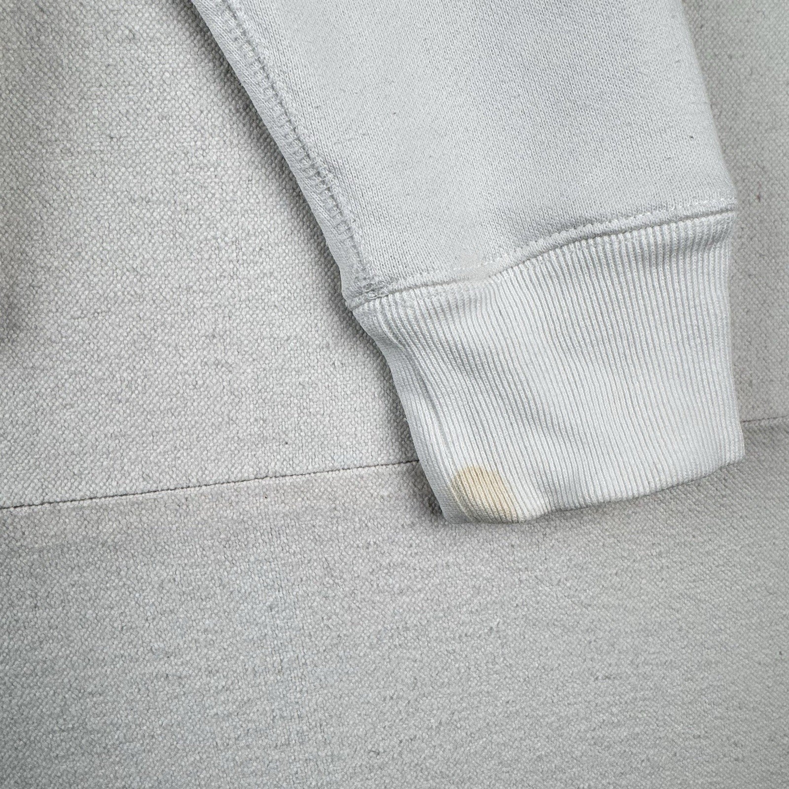Champion White Century Collection C100 Chenille Logo Hoodie Men’s Small *Read