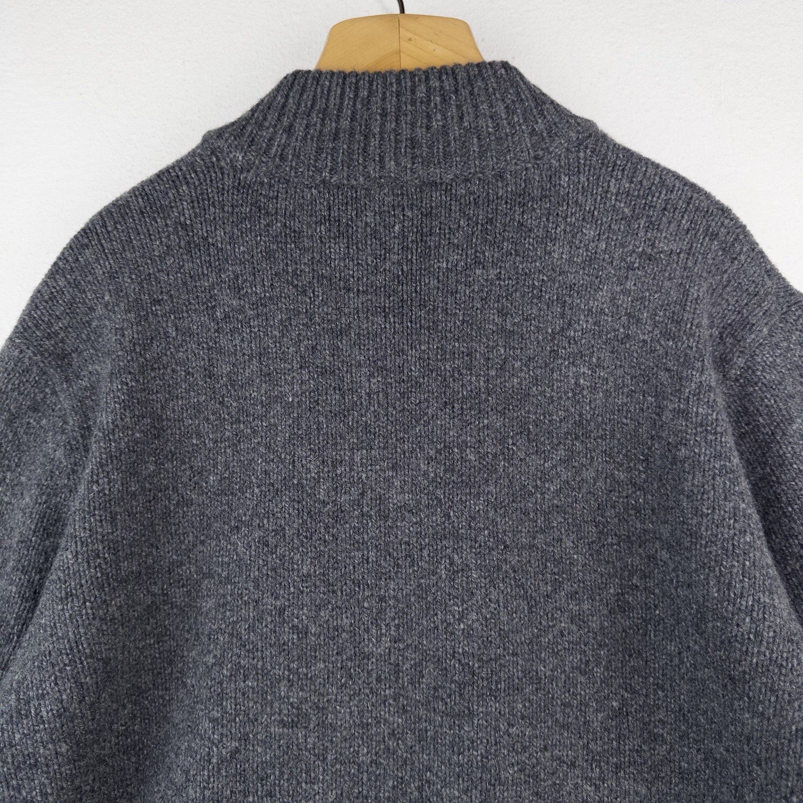 New L.L.Bean Classic Ragg Lambswool Cardigan Full-Zip Flannel Lined Men 3XL Gray