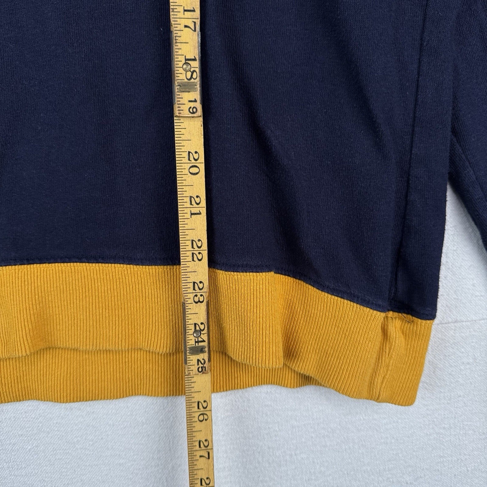 90’s Vtg Ralph Lauren Polo Jeans Co Men’s L Sweatshirt Blue Yellow Made In USA