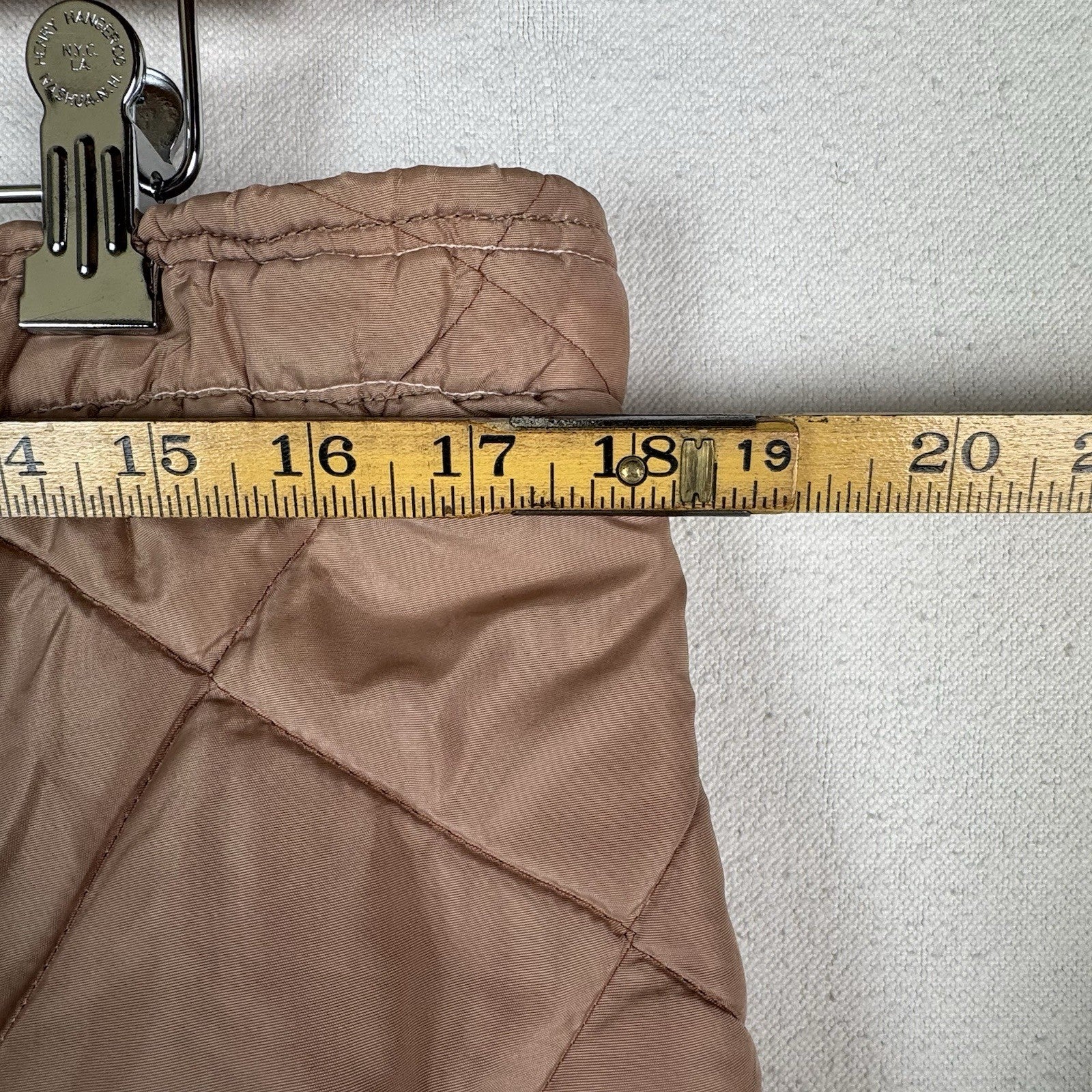 60’s Vintage Bob Allen Quilted Jacket Pants Set Long Underwear Men's XL Brown