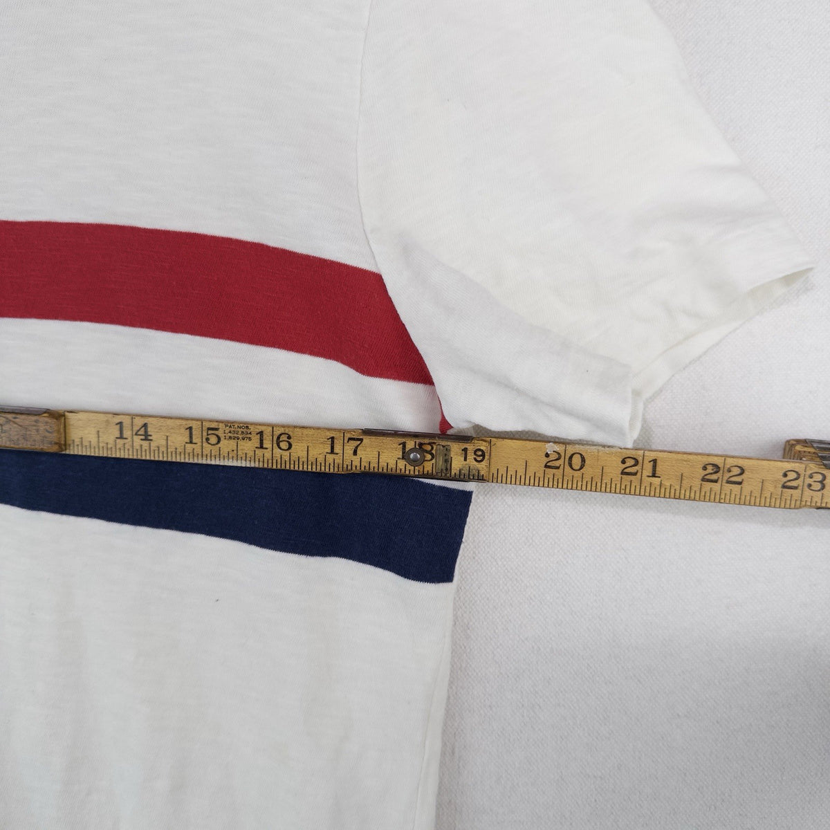 2016 Vtg Polo Ralph Lauren Team USA Olympic Ringer T-Shirt Stripe Patch Medium