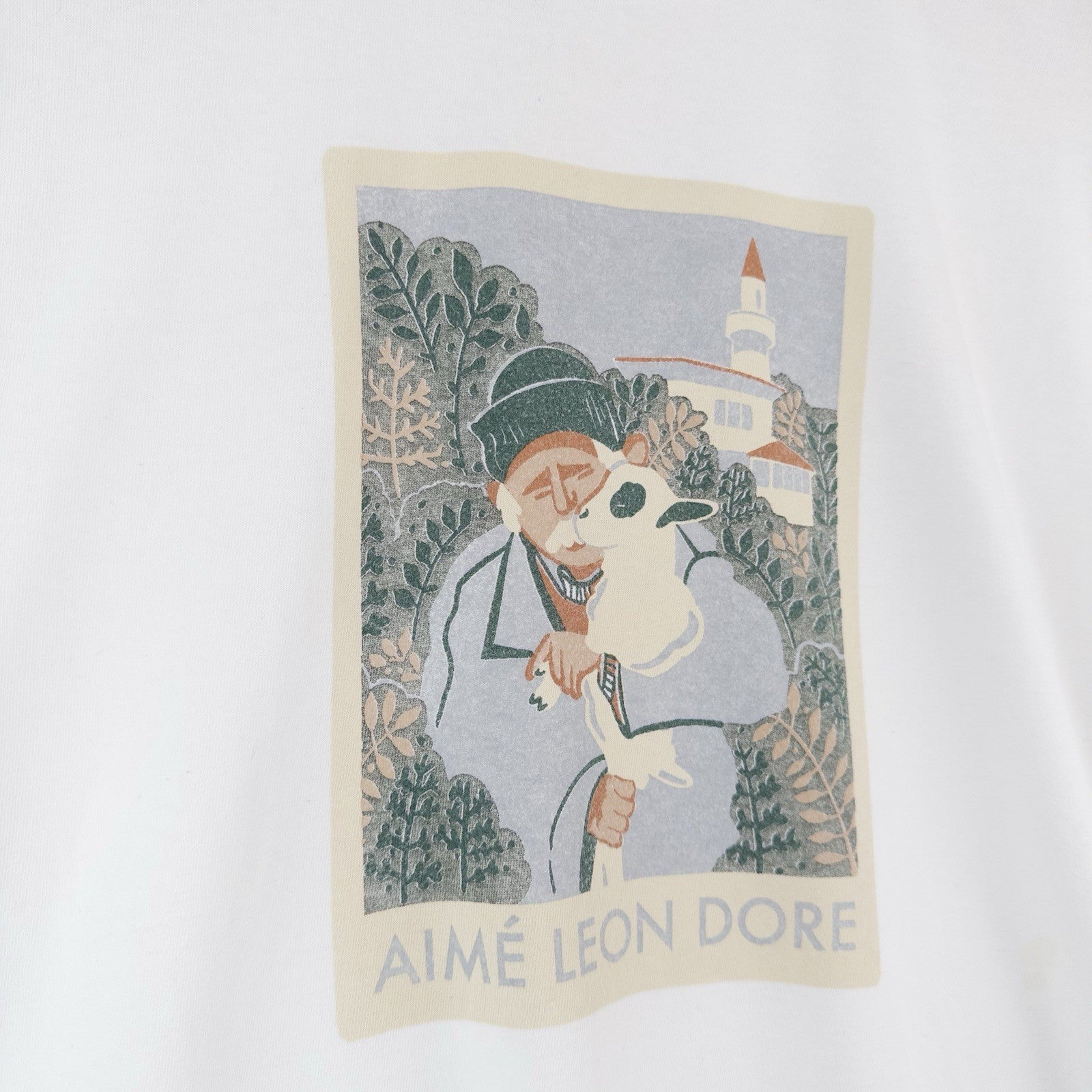 Aimé Leon Dore White Molina Pappou Goat Tee Spring Summer ALD T-shirt