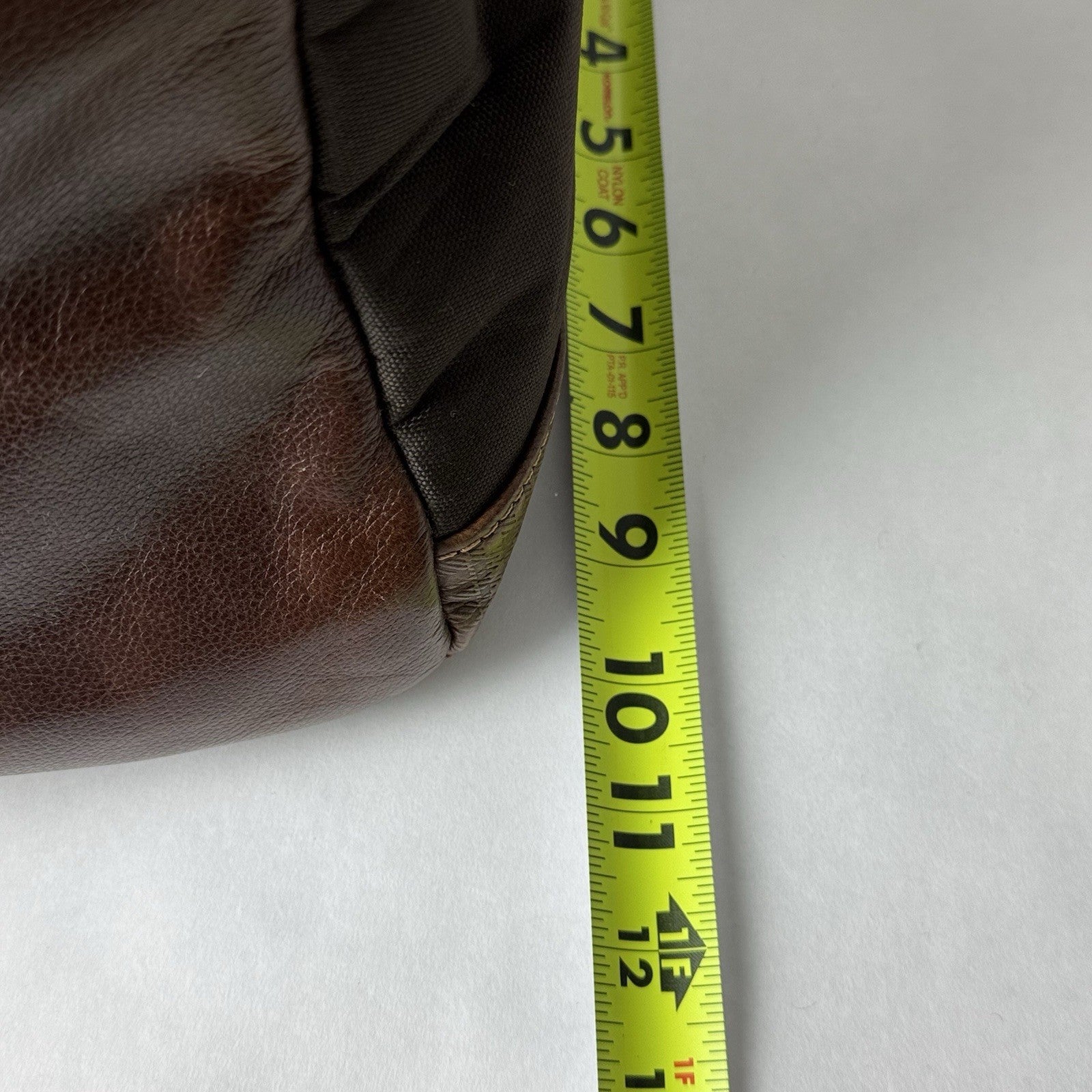 Boconi Garth Commuter Brown Leather Duffle Bag 21”x10”x12”