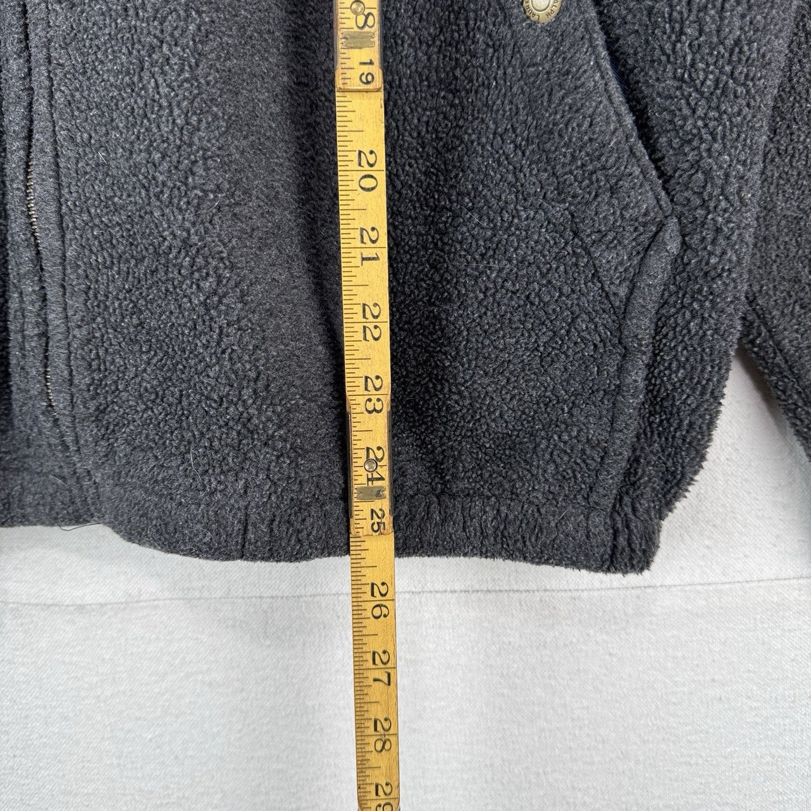 80’s Vtg Polo Ralph Lauren Men’s L Fleece Chin Strap Harrington Jacket Gray USA