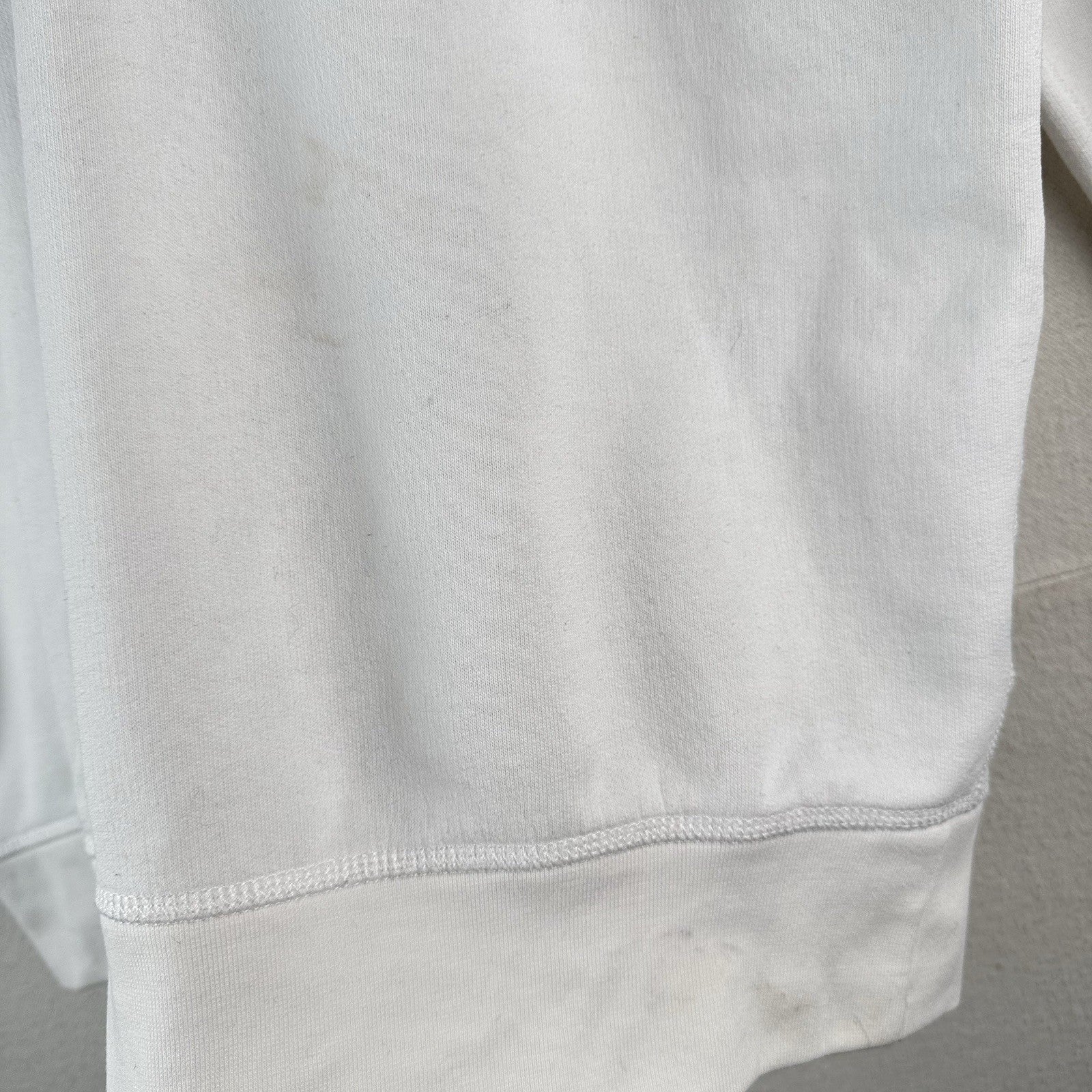 Polo Ralph Lauren Sweatshirt Mens XL White Fleece Double V Notch Pullover *Read