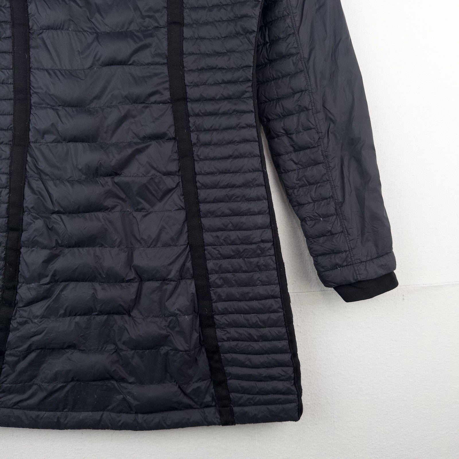 Kuhl Spyfire Parka Jacket Black Long Hooded Down Puffer Coat Women’s  Small