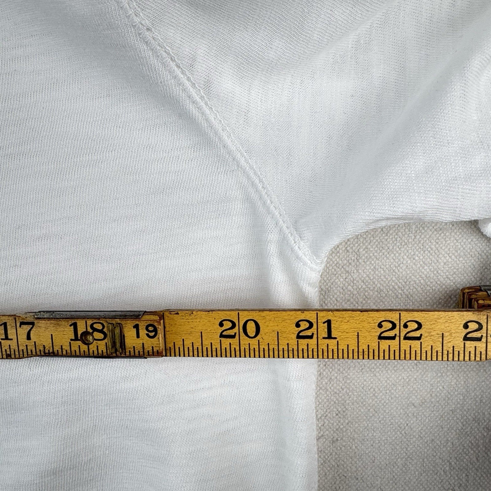 Lucky Brand Men’s Large Cotton Slub Henley Snap Button White Long Sleeve Shirt