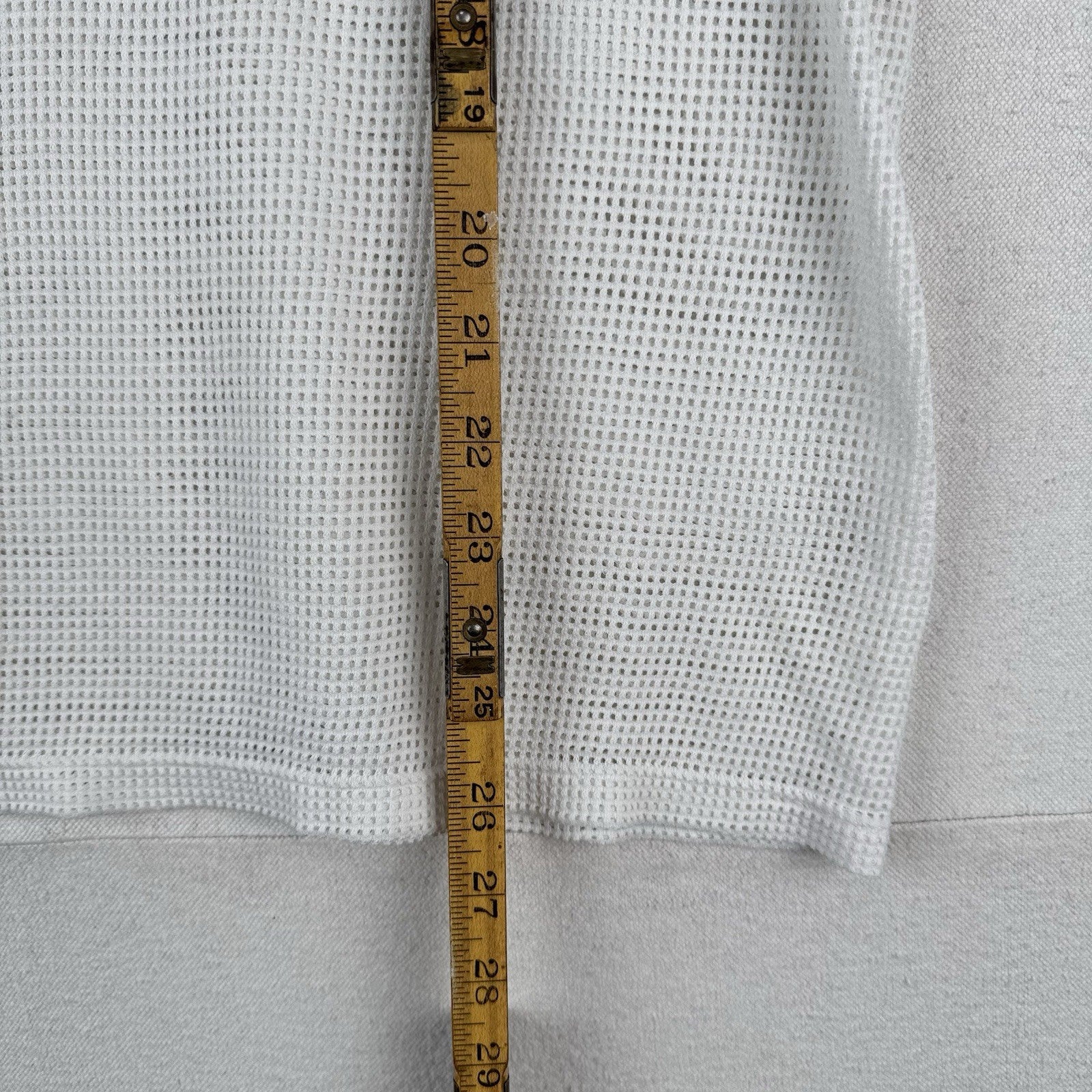 90’s Vtg Jerzees Mesh Tank Sleeveless T-shirt Men’s L White Made USA *Read