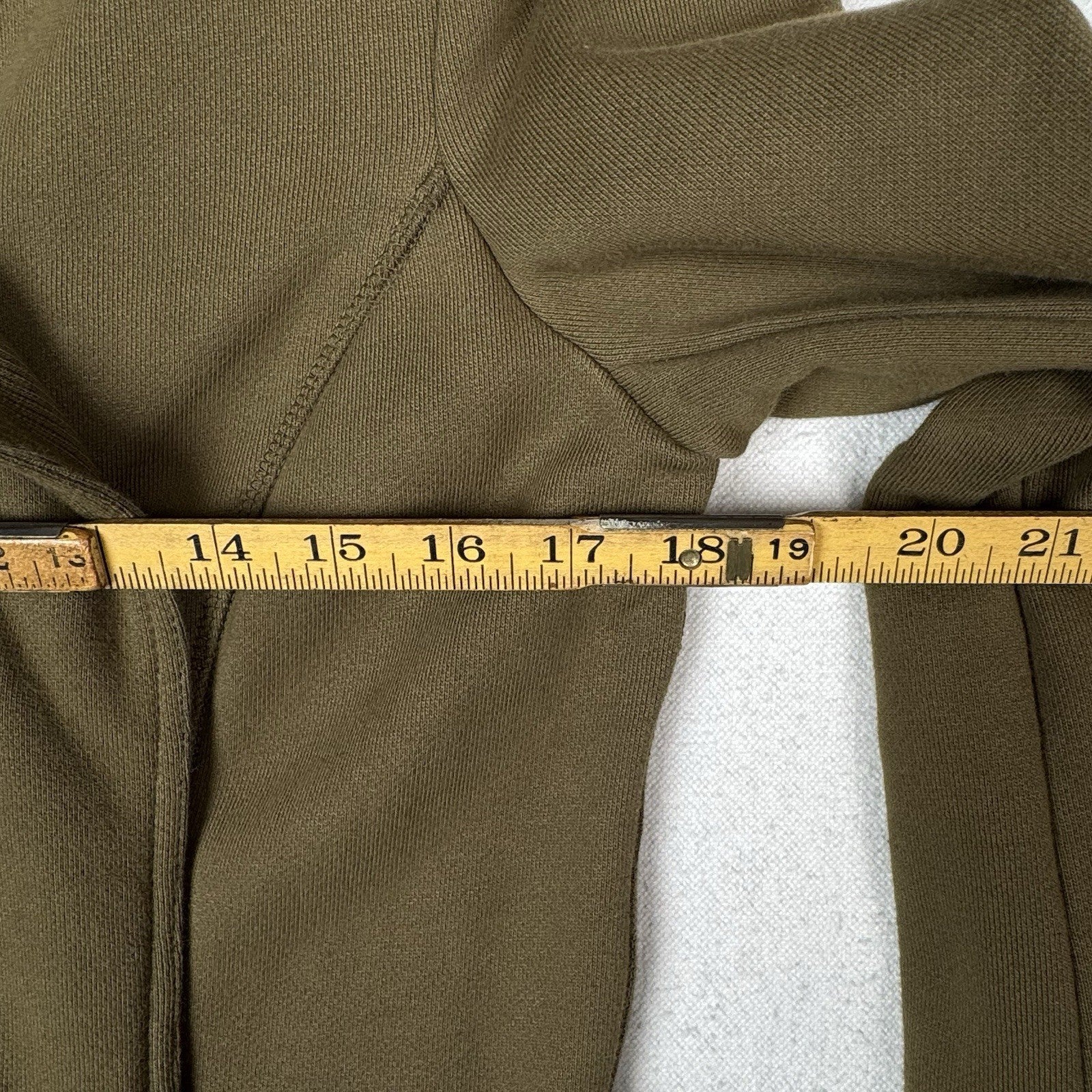 Military Style Double Breasted Knit Green Brown Long Trench Jacket Women’s Small