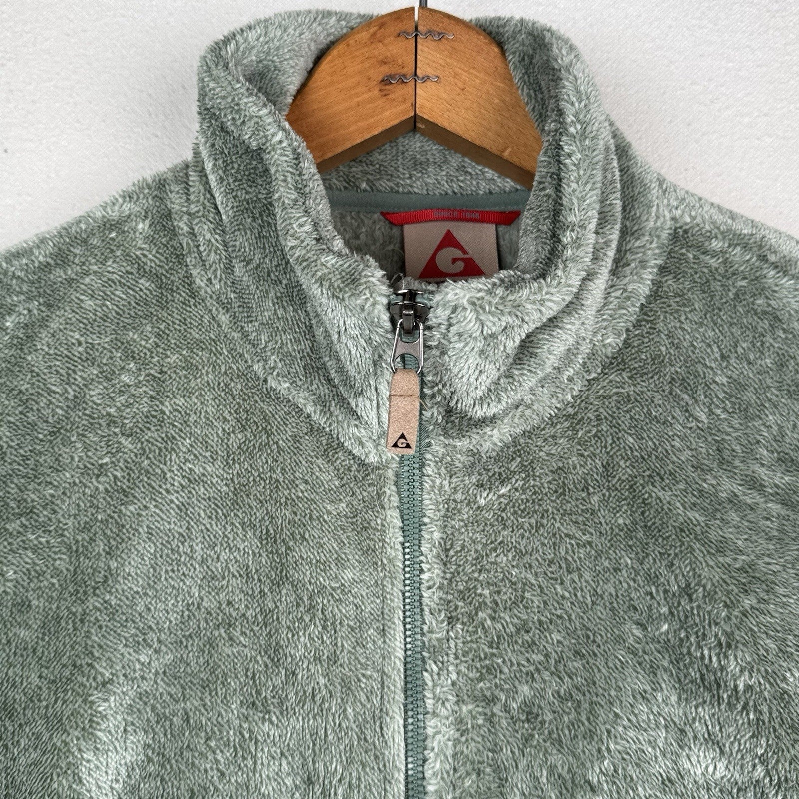 Gerry Women’s Everest Sherpa Fleece Jacket Full Zip Sea Green Large