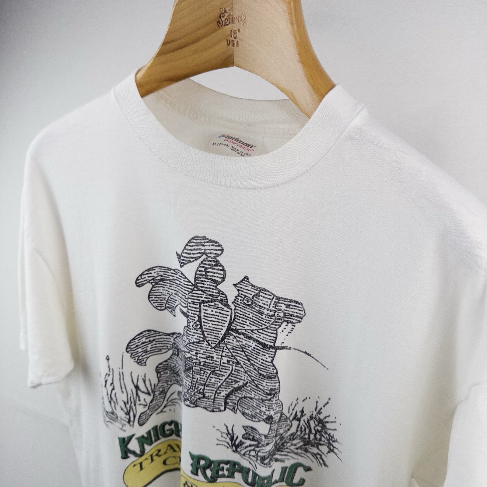 80’s Vtg Knights (Banana) Republic Parody Graphic T-Shirt XL Single Stitch USA