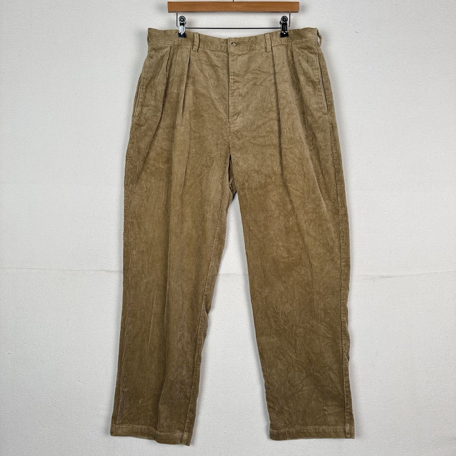 Vintage 90s Polo Ralph Lauren Men’s Andrew Corduroy Pants 38x32 (Fits 36x31)