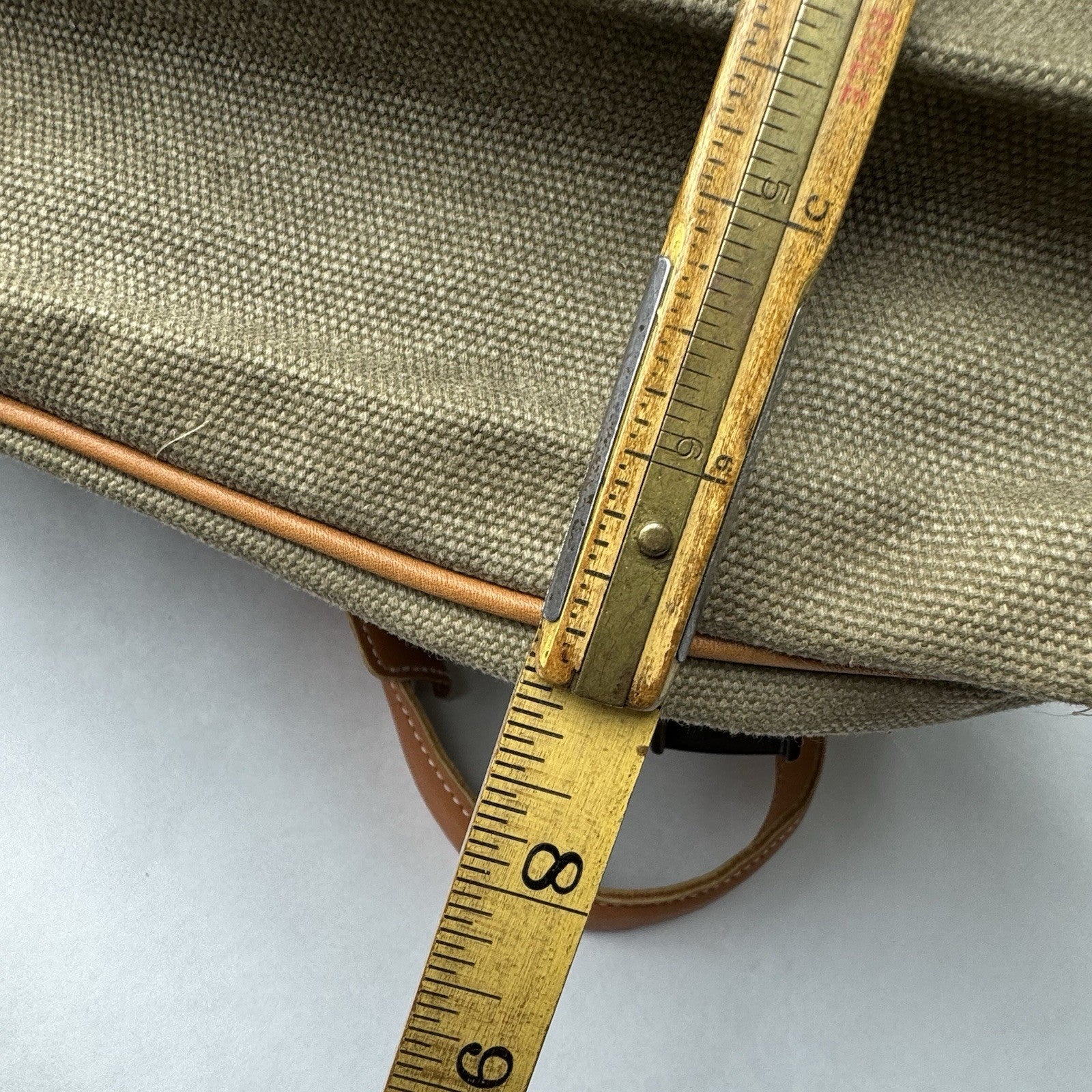 Vintage Safari Waxed Canvas Leather Laptop Briefcase Messenger Bag 19”x7”x15”